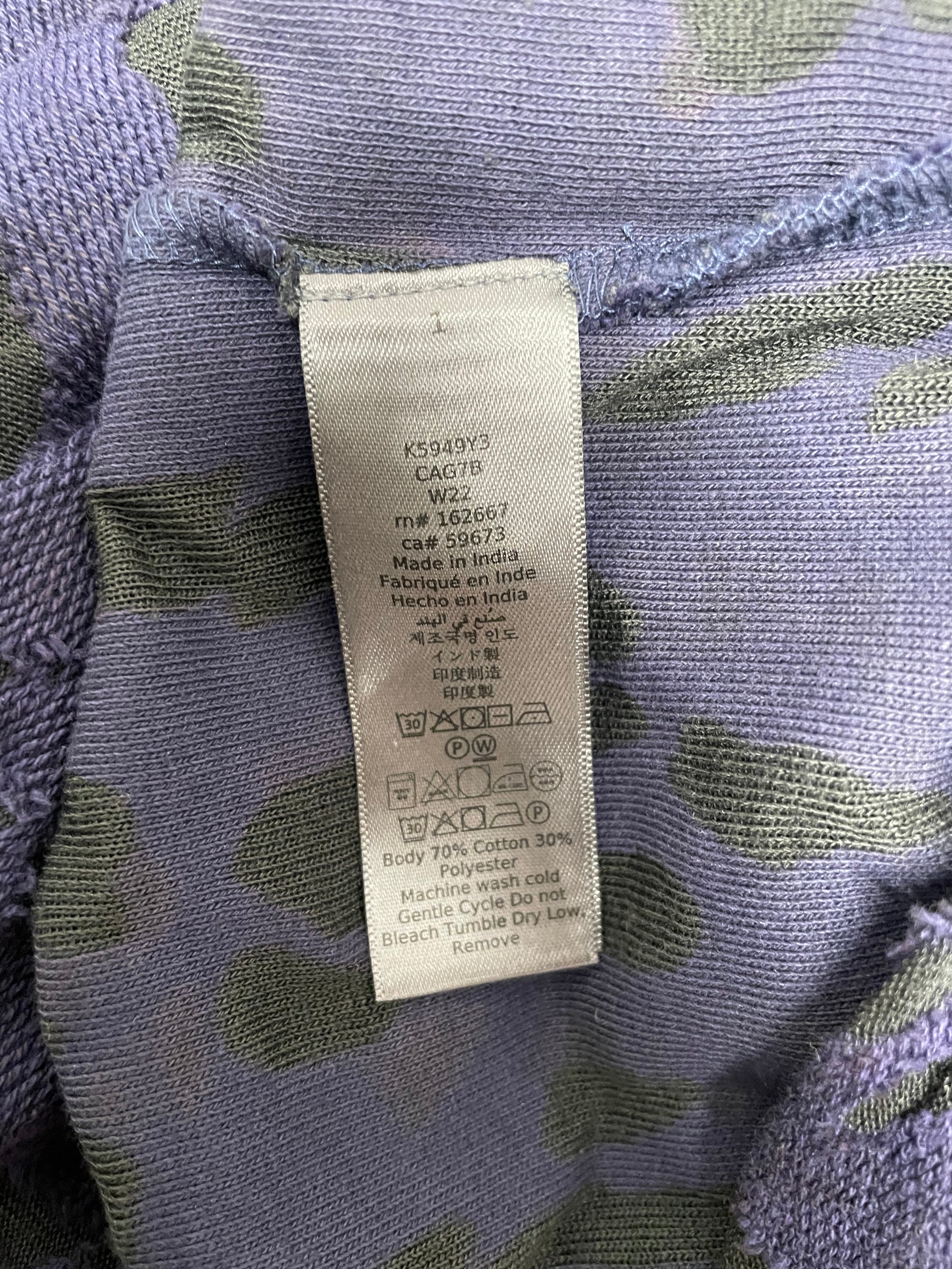 JOHN VARVATOS/Sweater/S/Plain/Cotton/PPL/DISTRESSED PPL/GREEN LAYERED/ view 3