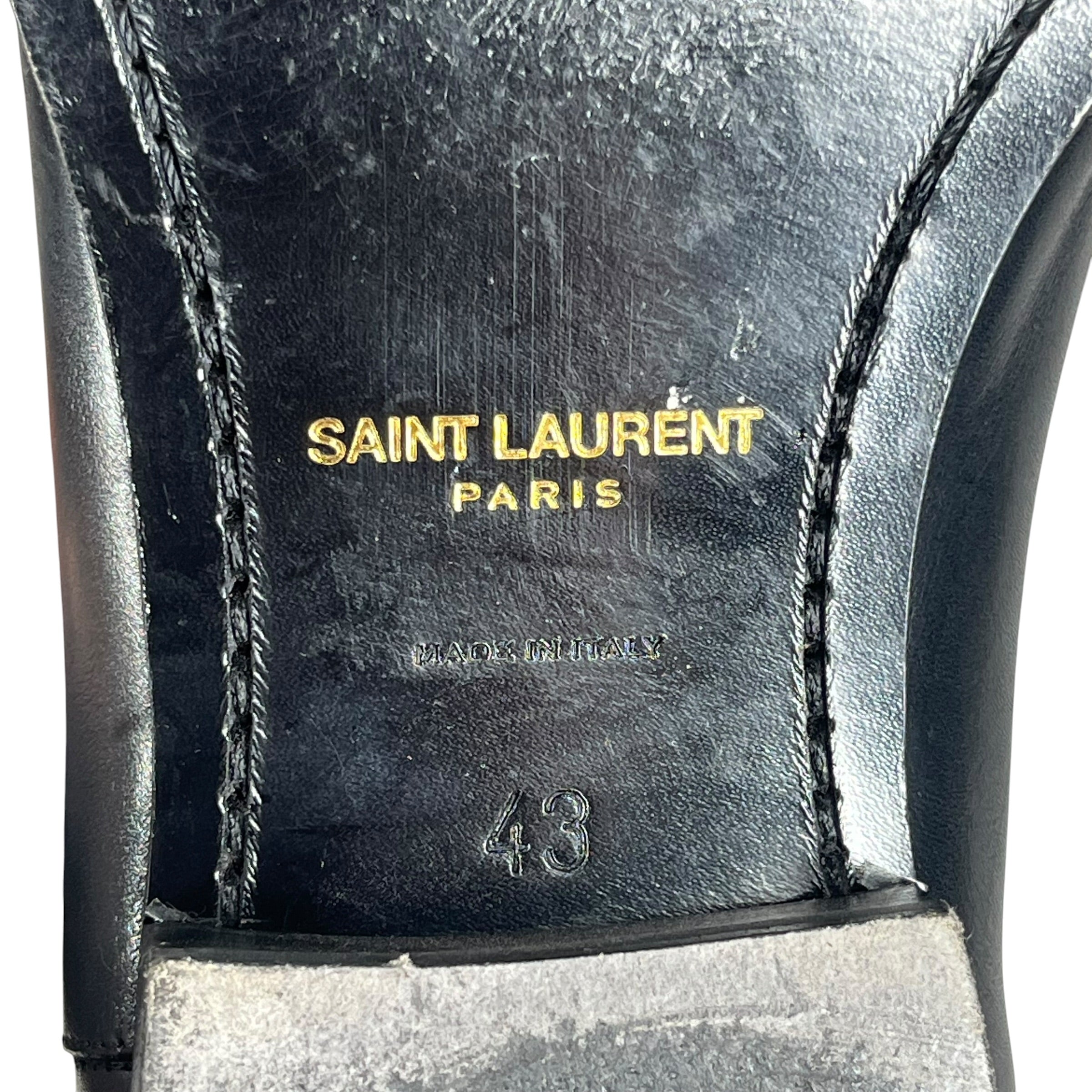 SAINT LAURENT/Pull-On Boots/EU 43/Leather/BLK/WYATT CHELSEA BOOTS view 5