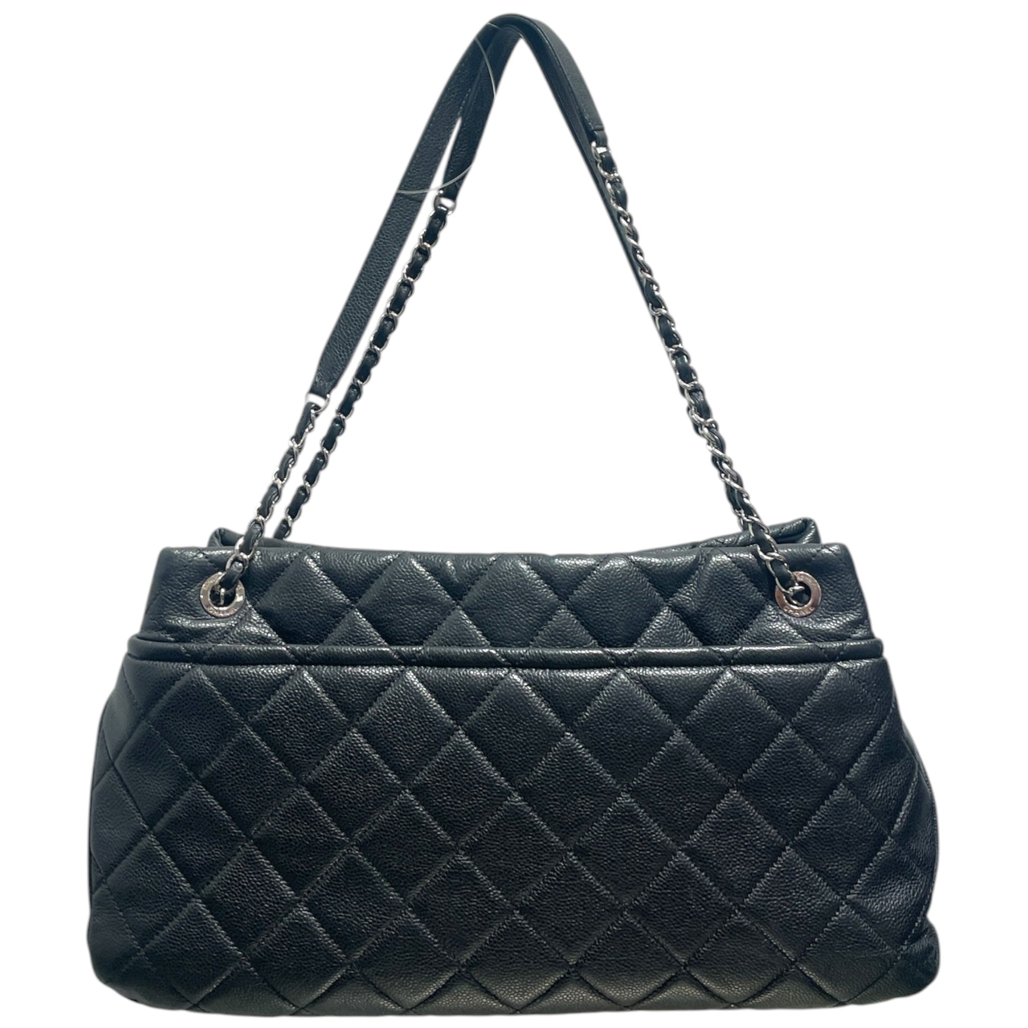 CHANEL/Hand Bag/Leather/BLK/CAVIAR/SHOPPER TOTE view 2