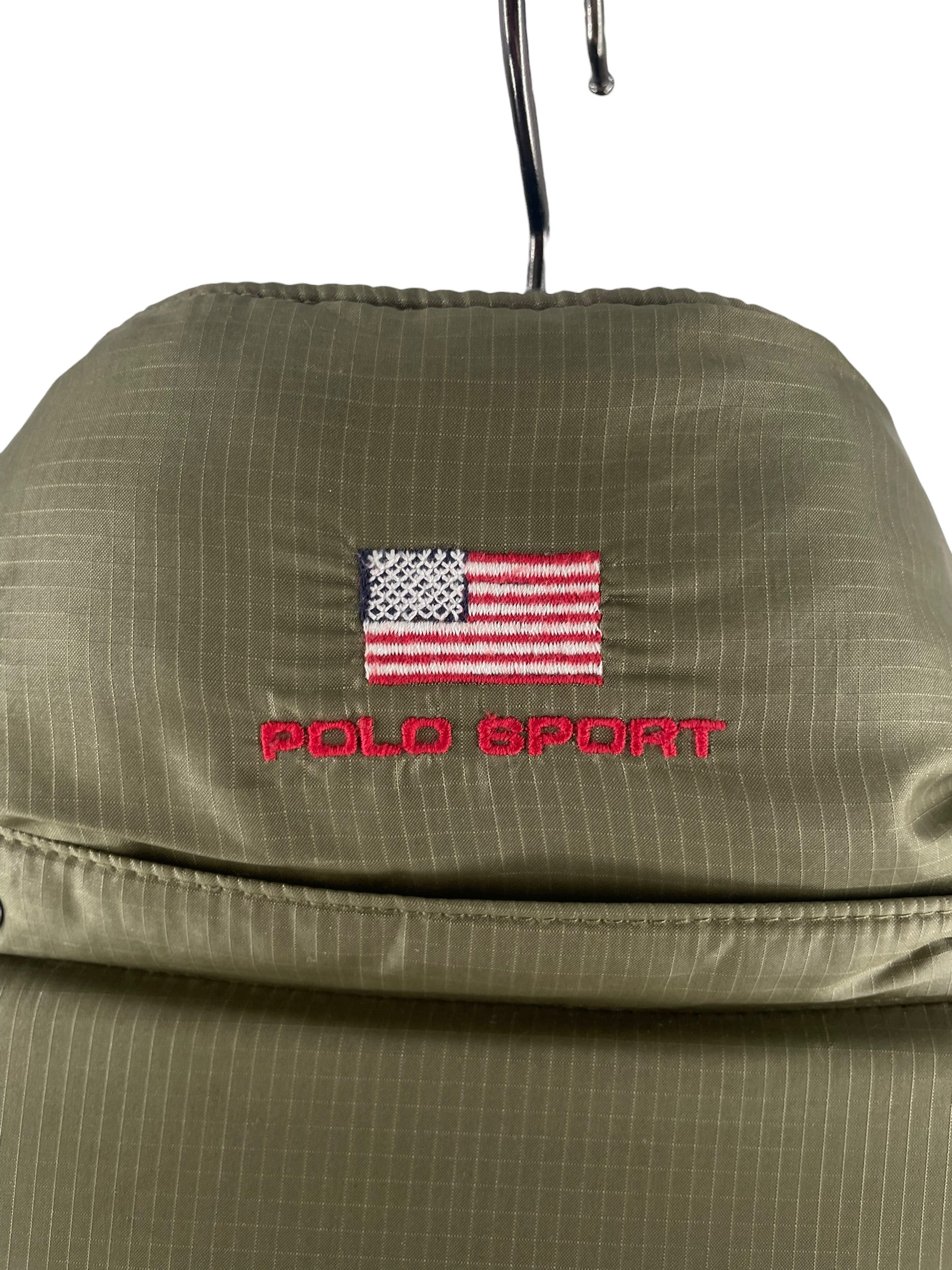 POLO SPORT/Coat/XL/Nylon/KHK/Big Silhouette/USA FLAG COAT - F004 view 3