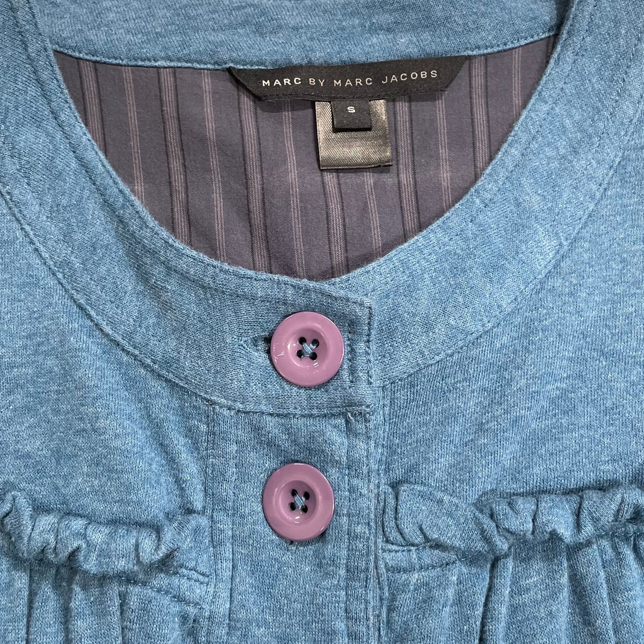 MARC BY MARC JACOBS/Blouson/S/Cotton/BLU/BIG BUTTON RUFFLE DETAILS view 3