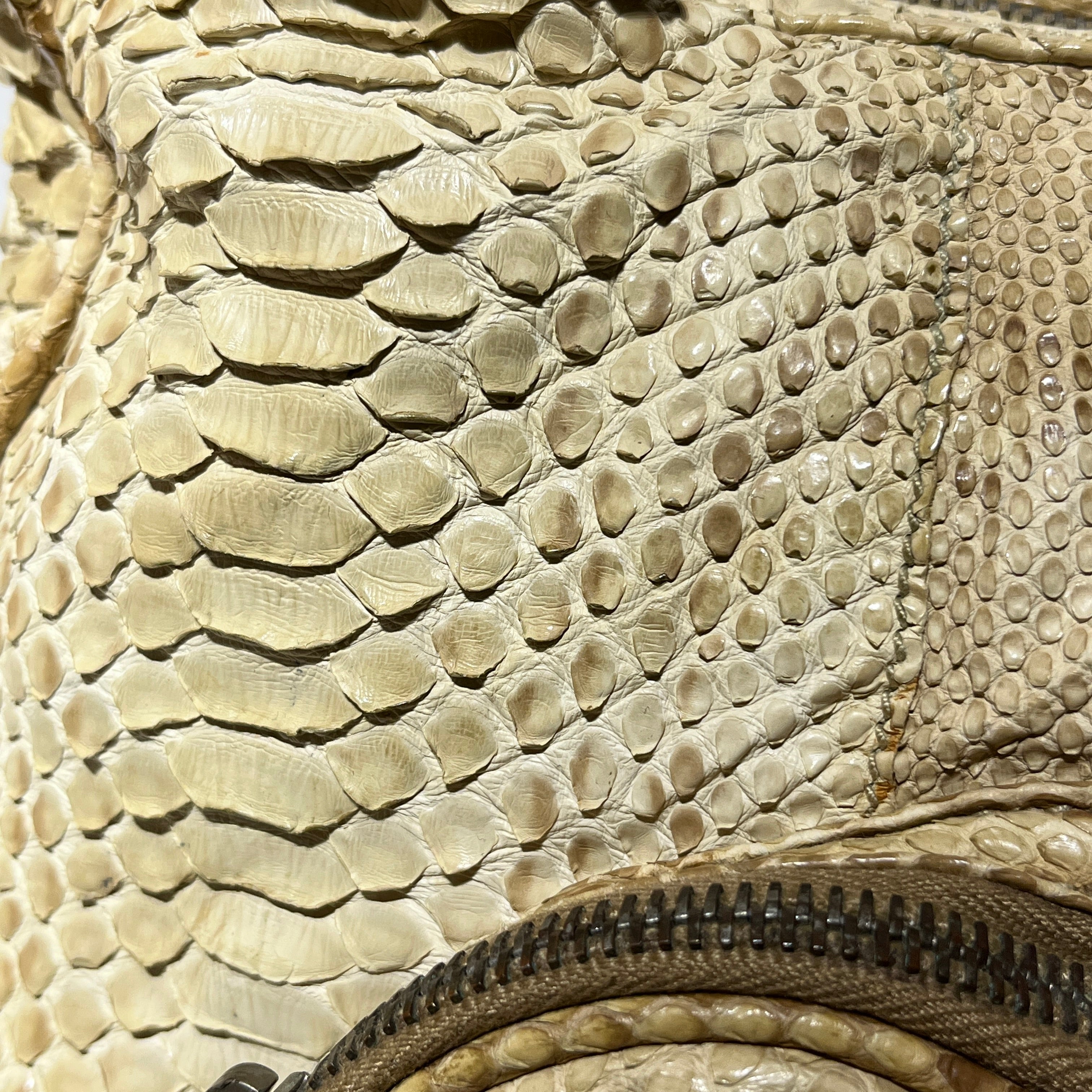 PRADA/Hand Bag/Animal Pattern/BEG/PYTHON VINTAGE view 10