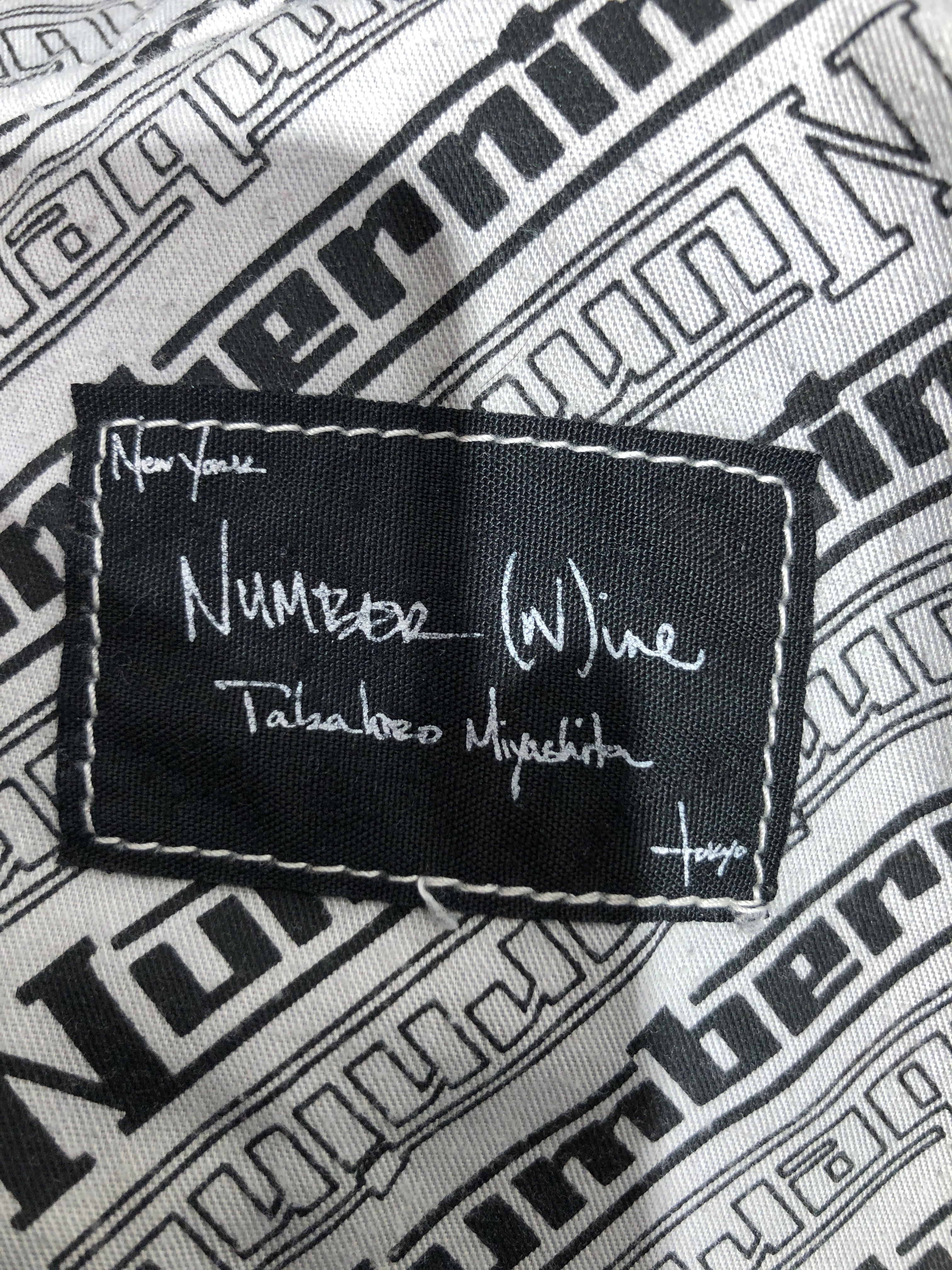 NUMBER (N)INE/Straight Pants/36/Denim/BLK/Pain Jeans view 4