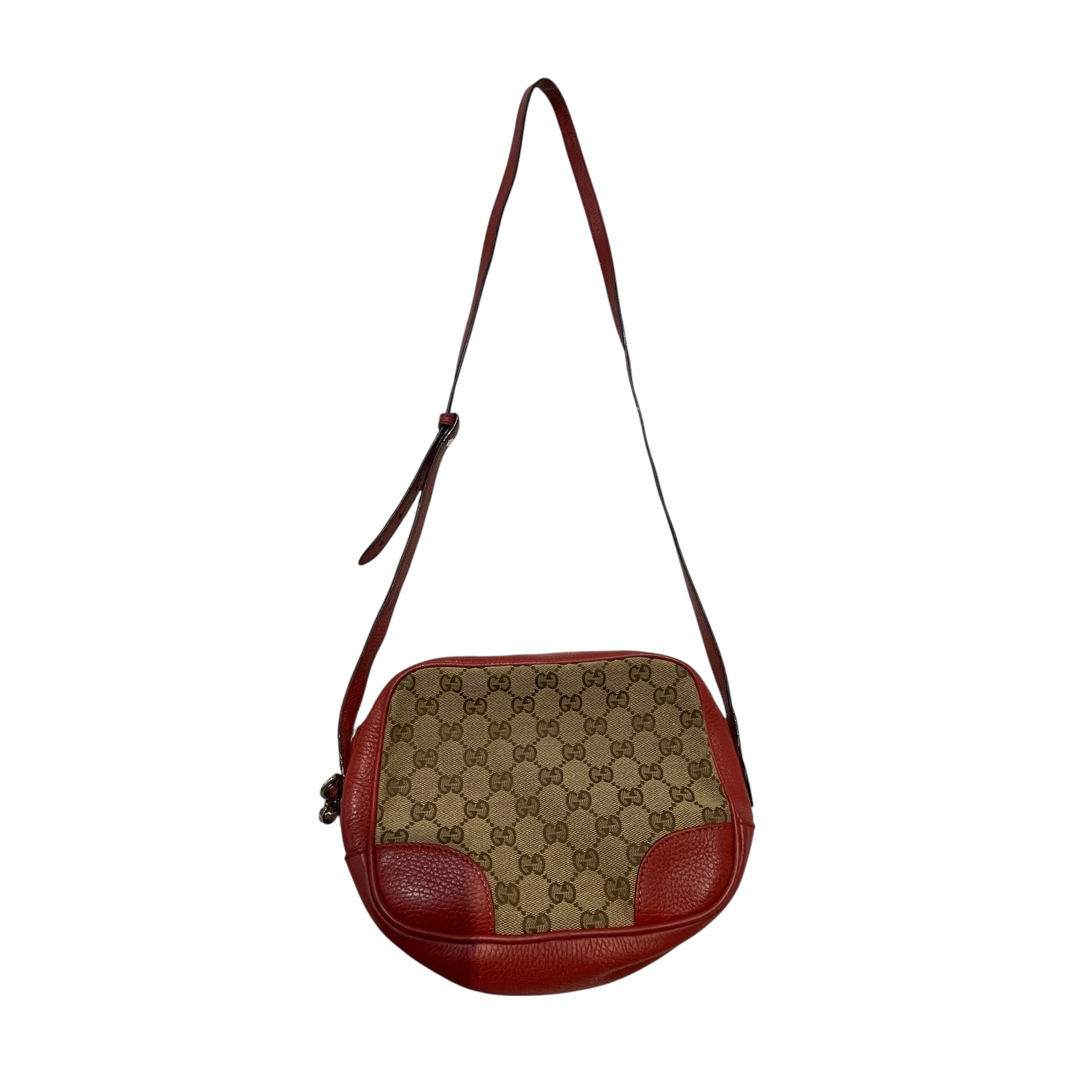 GUCCI/Cross Body Bag/Monogram/Leather/RED/Bree GG Monogram view 1