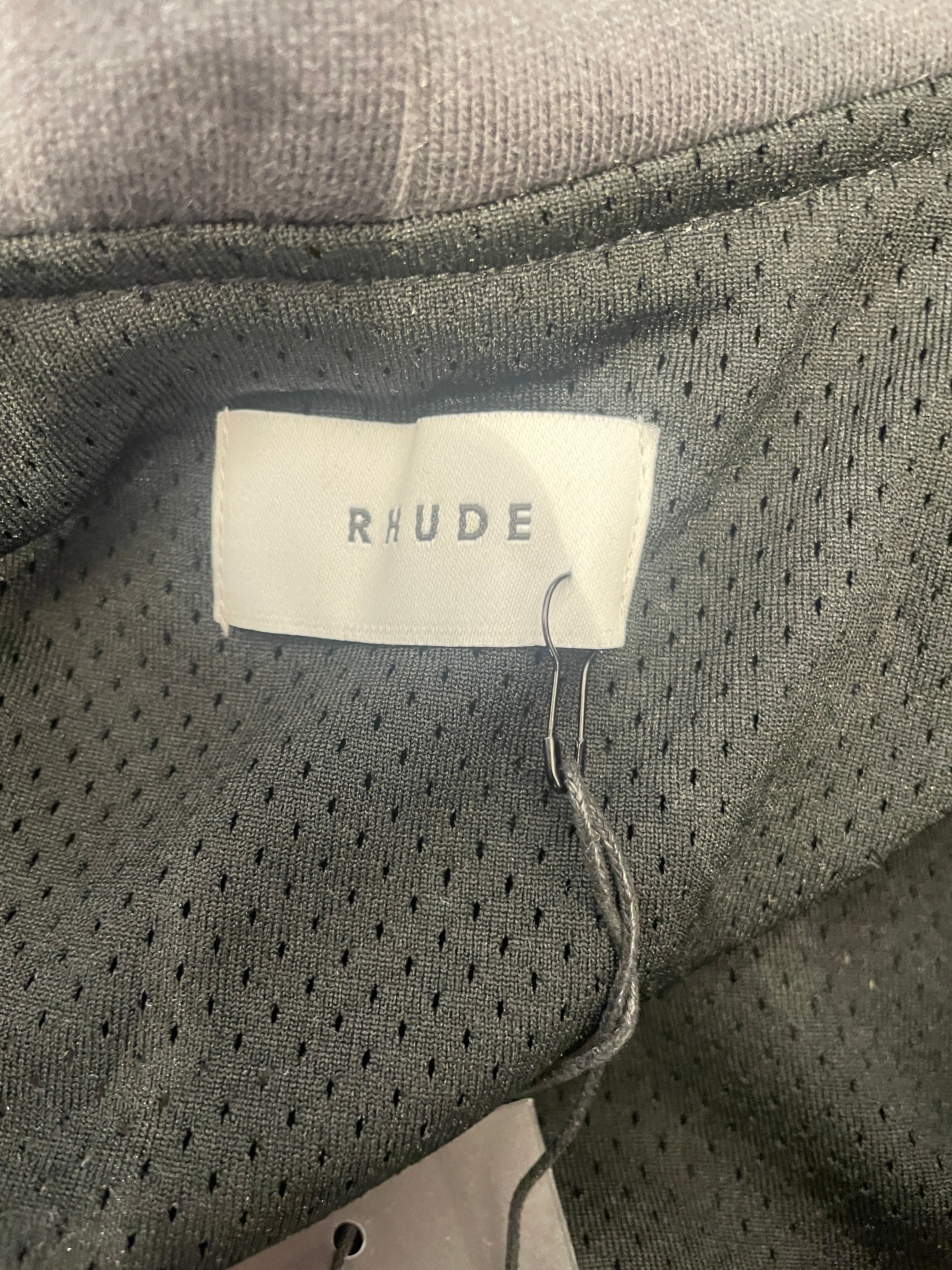 RHUDE/Zip Up Hoodie/S/Plaid/GRY/ view 4