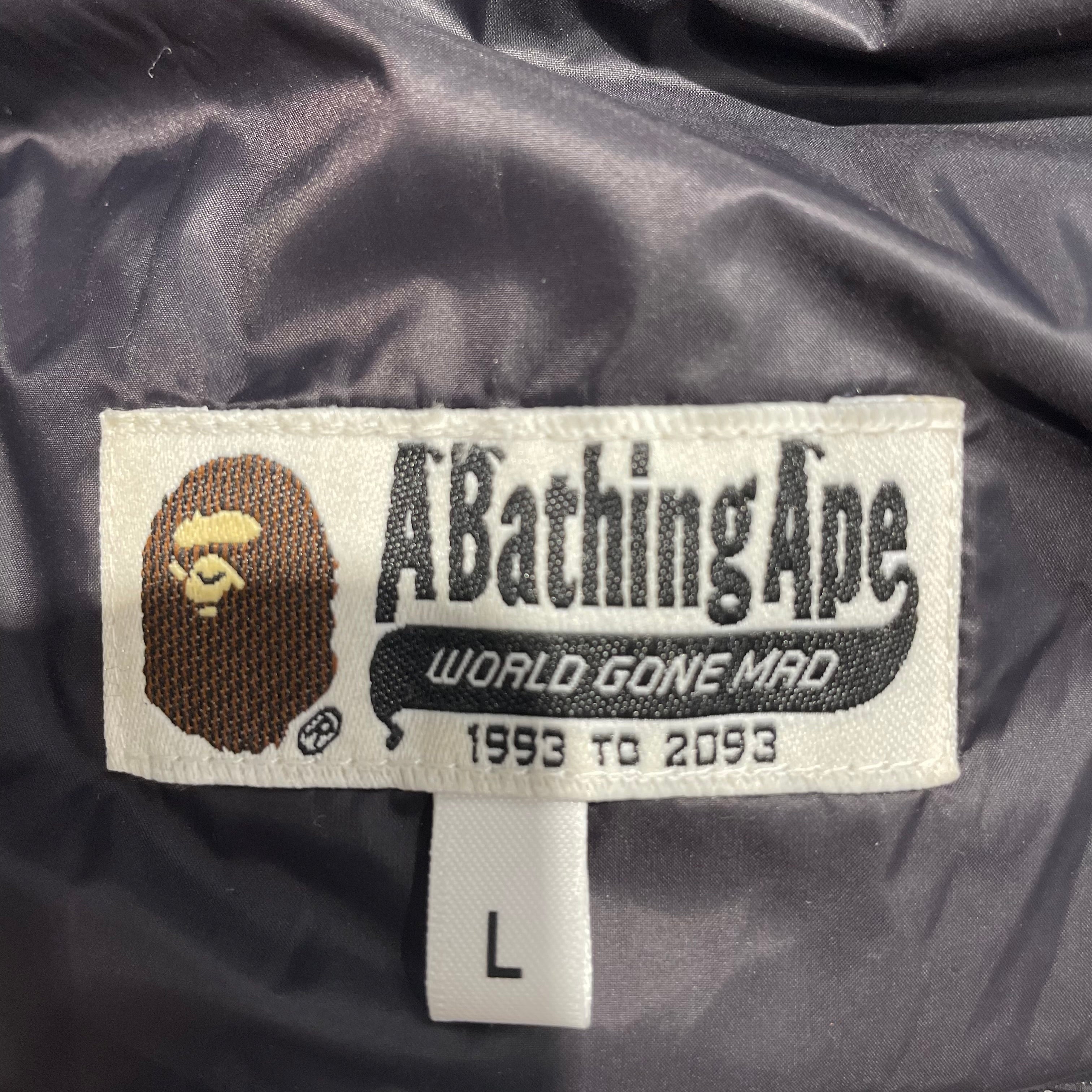 A BATHING APE/Puffer Jkt/L/Nylon/BLK/Happy New Year Lightweight view 3