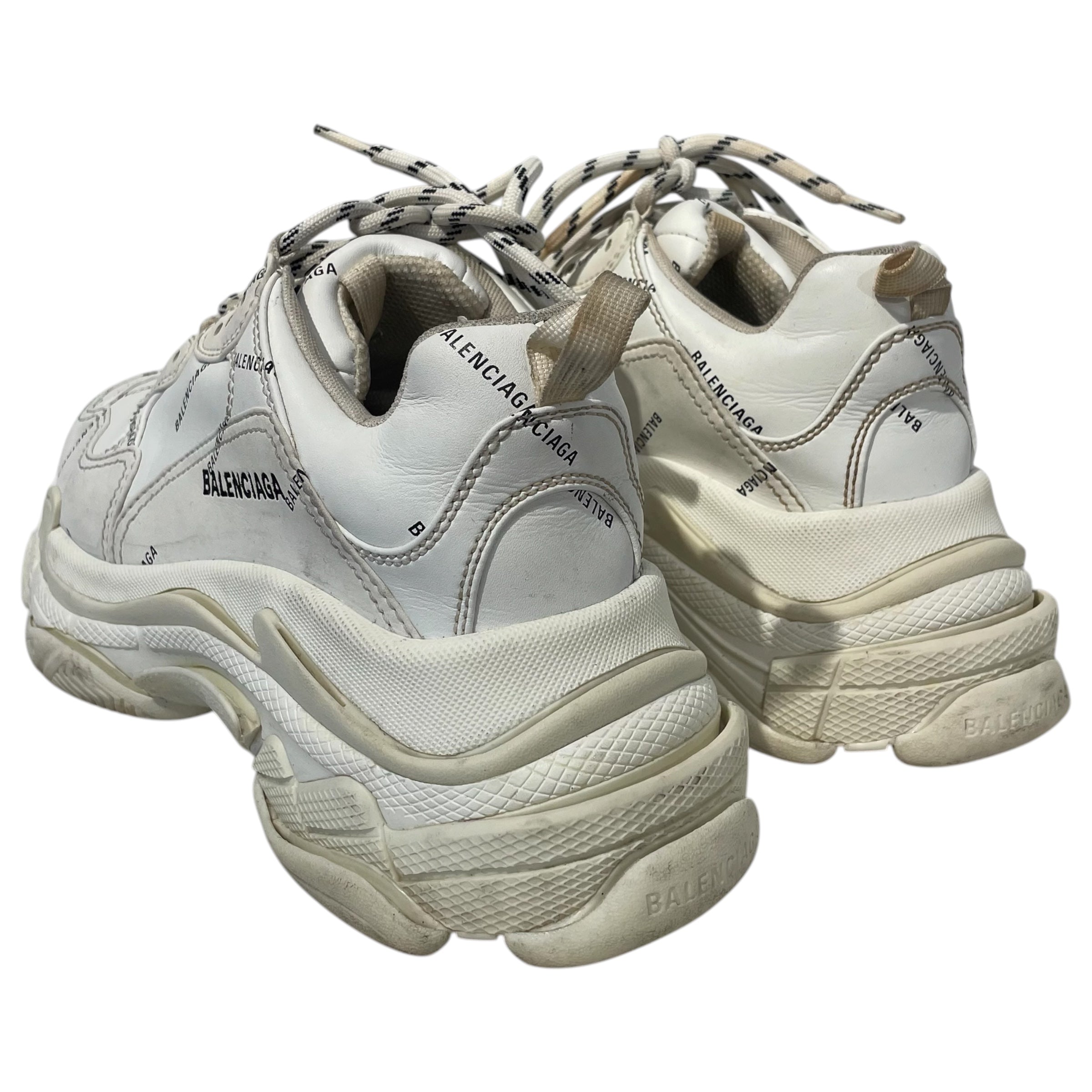 BALENCIAGA/Low-Sneakers/US 7/Monogram/Leather/WHT/536737 view 2