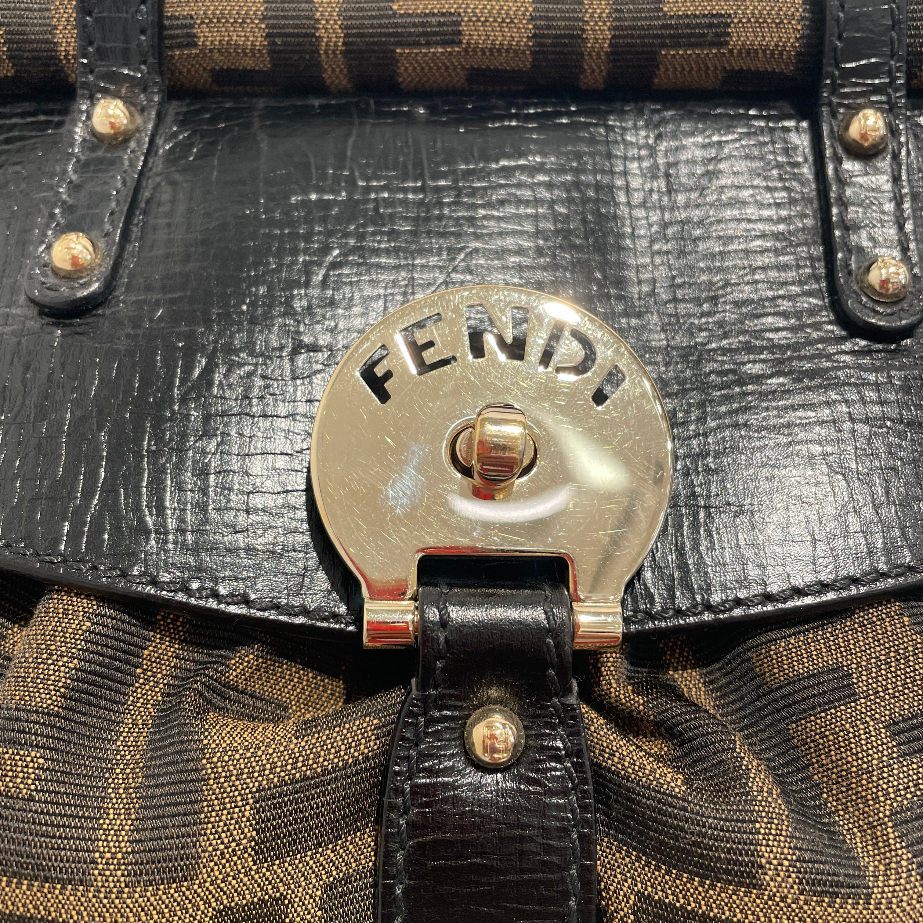 FENDI/Hand Bag/Monogram/Cotton/CML/Zucca FF Magic view 6