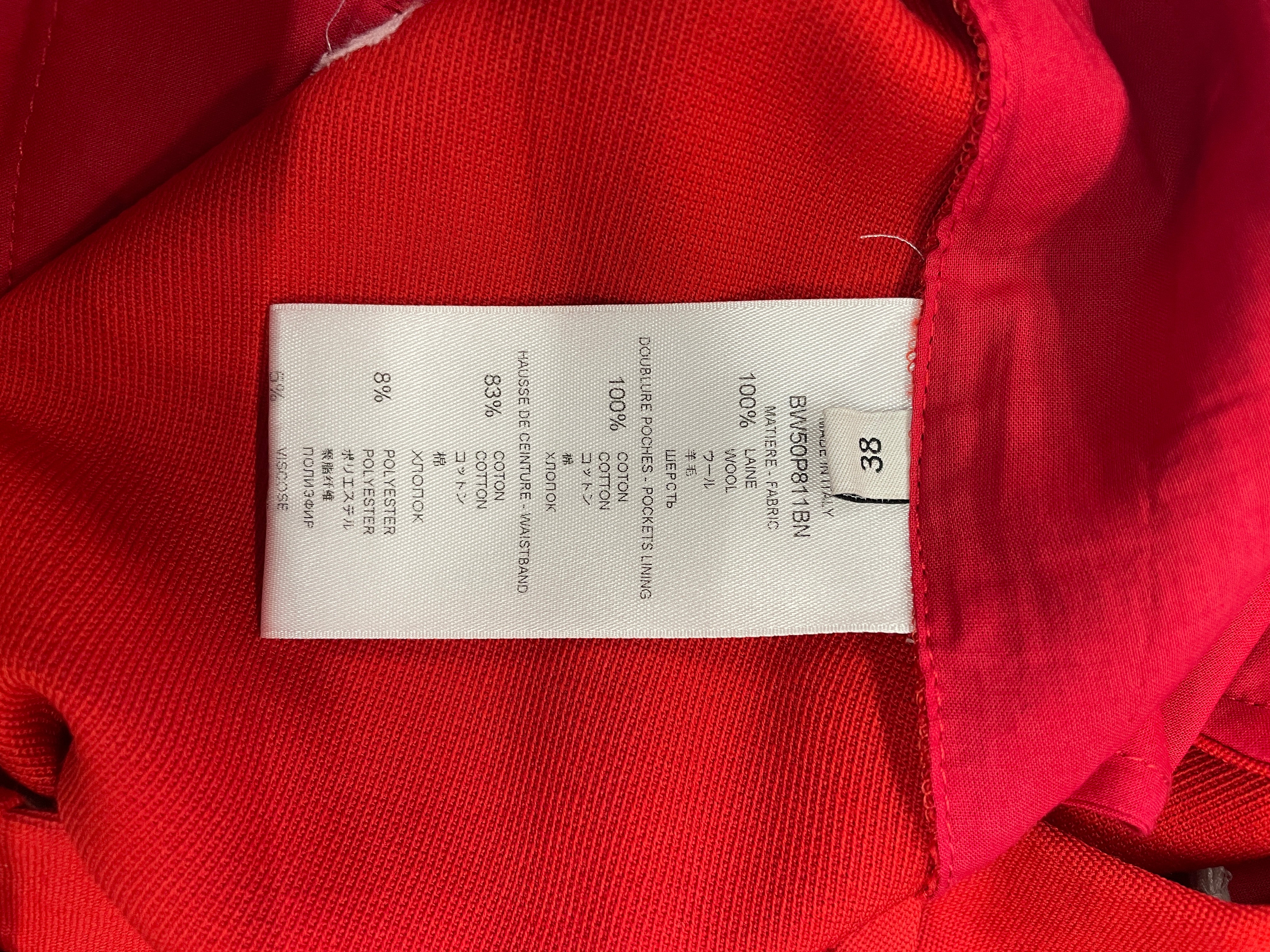 GIVENCHY/Bottoms/38/Cotton/RED/CHAIN W LOGO view 5