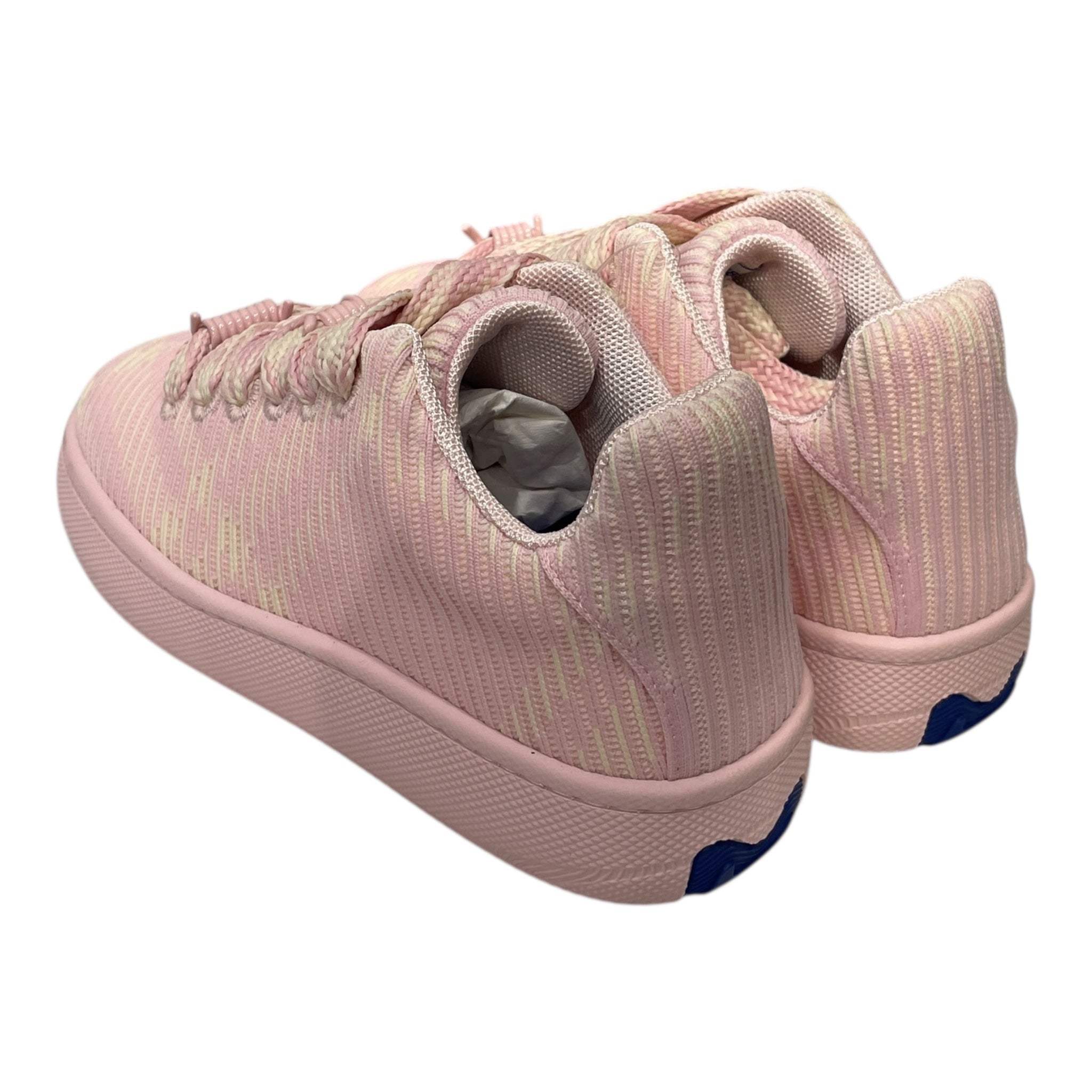 BURBERRY/Low-Sneakers/EU 38.5/Stripe/Cotton/PNK/PINK/WHT WIDE BRAIDED LACES view 2