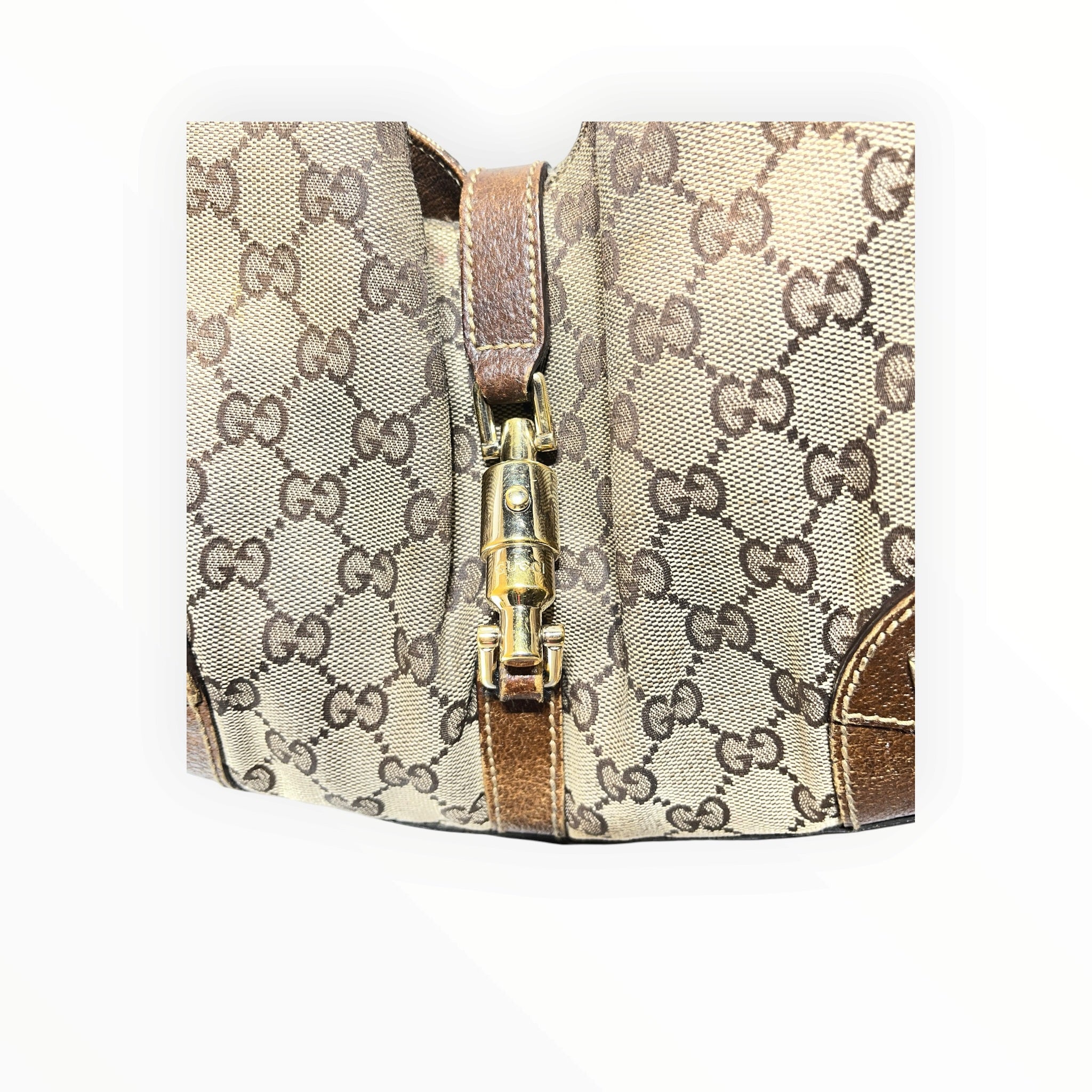 GUCCI/Hand Bag/Cotton/CML/jackie canvas view 10