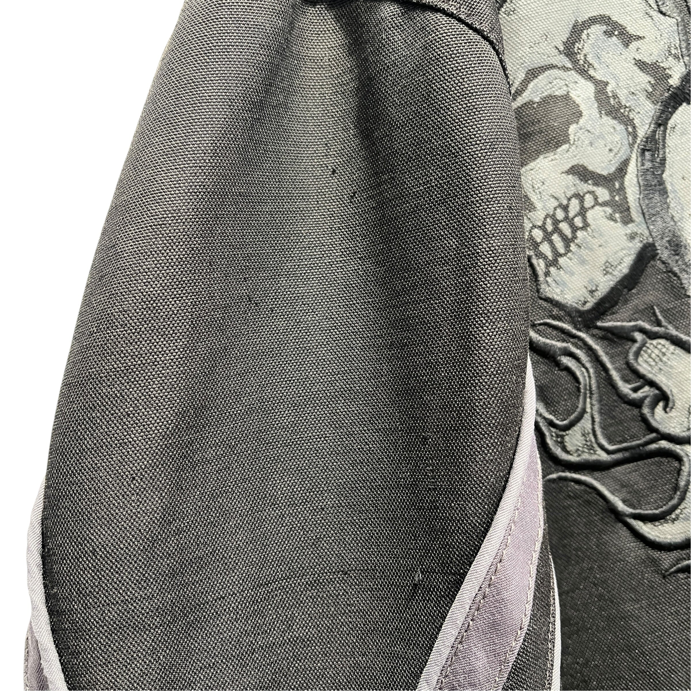 HARLEY DAVIDSON/Tops/L/Cotton/BLK/3 flame skull view 4