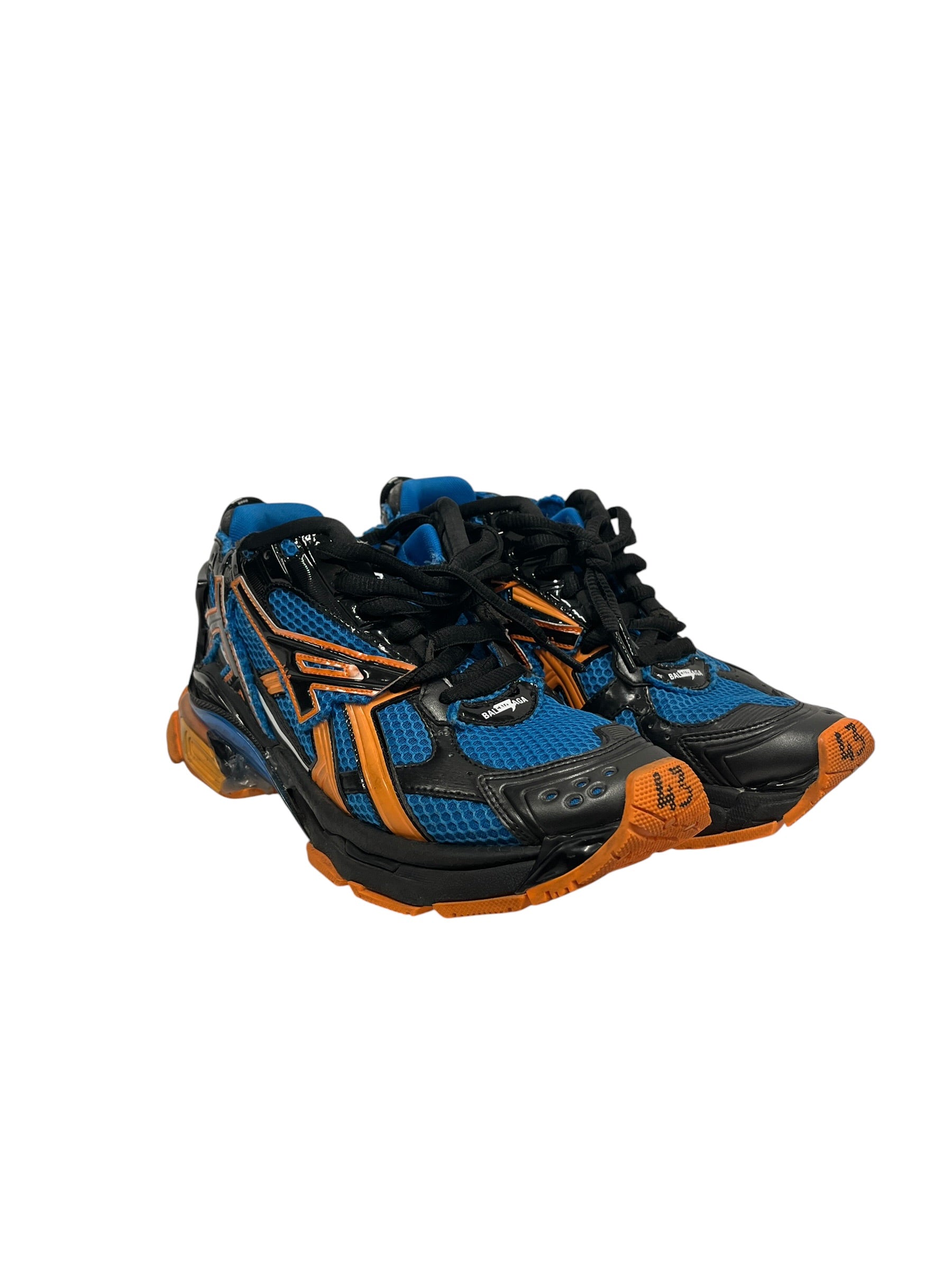 BALENCIAGA/Low-Sneakers/US 10/MLT/RUNNER 43 ORANGE/BLACK/BLUE view 1