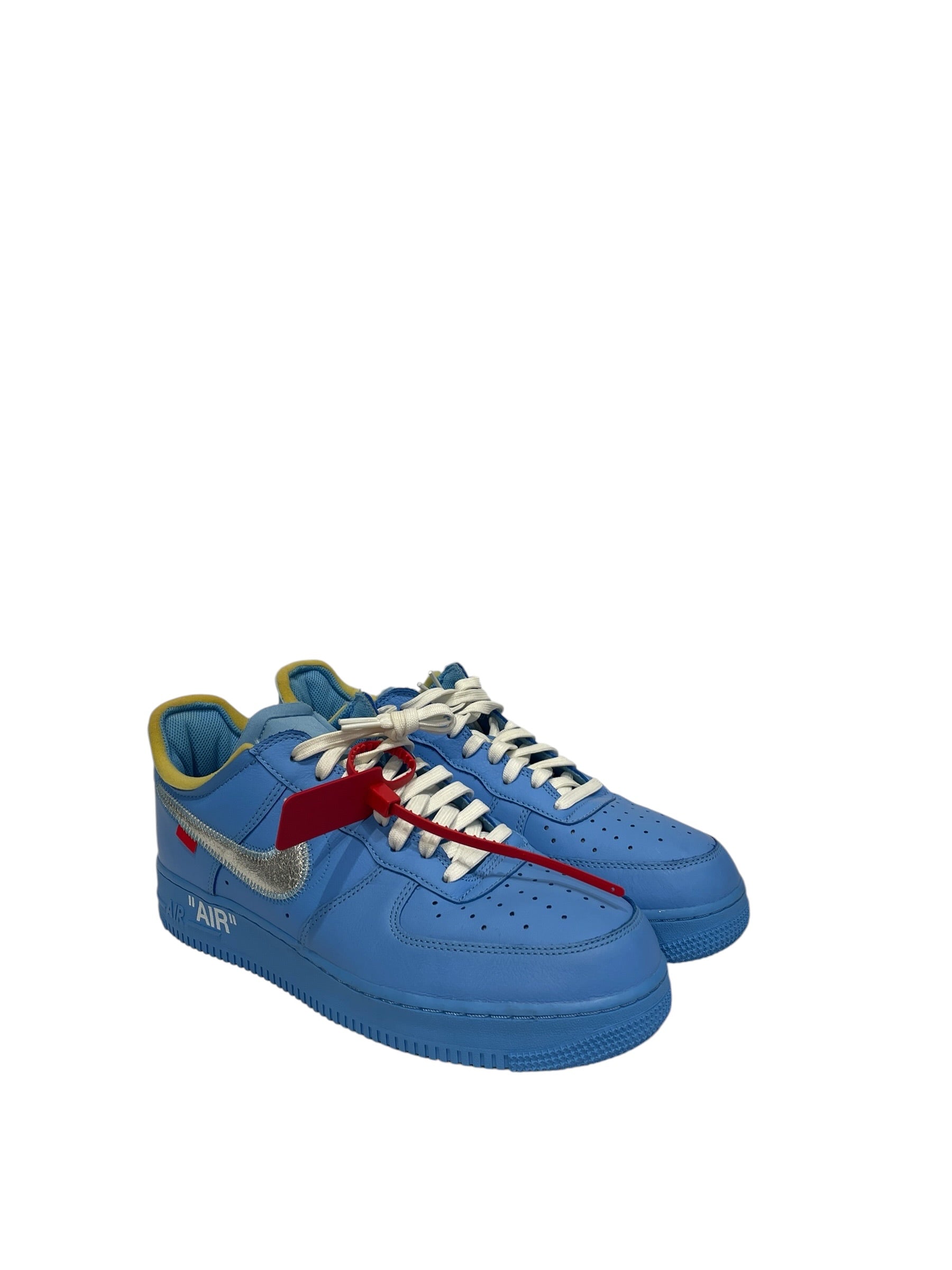 NIKE/OFF-WHITE/Low-Sneakers/US 11.5/Leather/BLU/MCA view 1