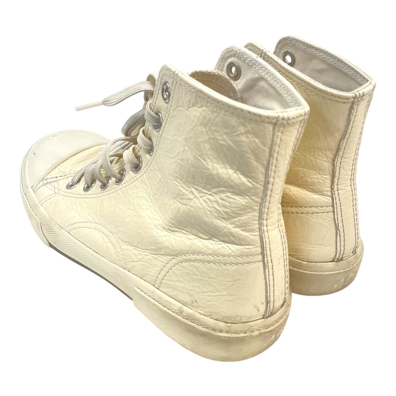 BALENCIAGA/Hi-Sneakers/US 7/Leather/CRM/PARIS HIGH SNEAKERS