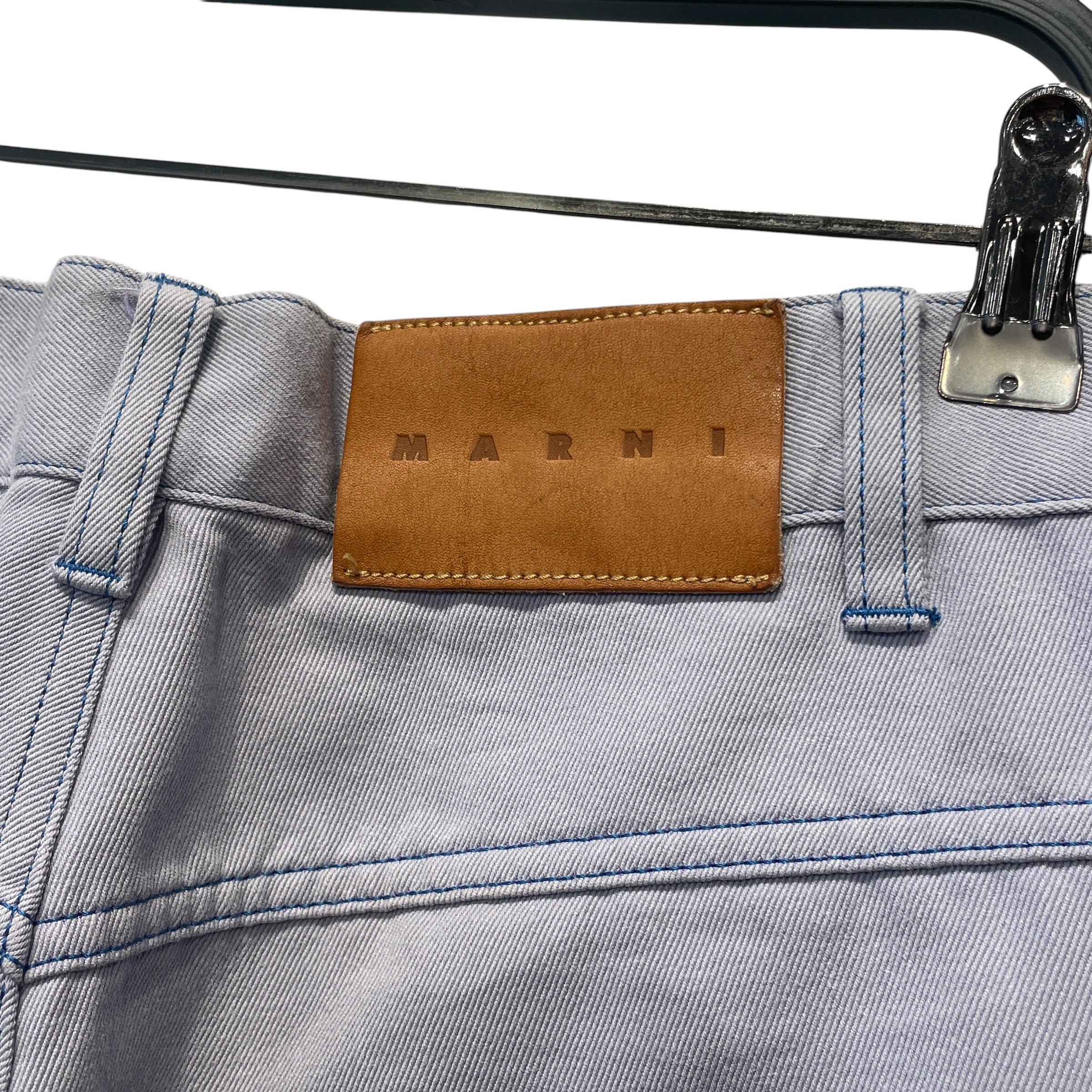 MARNI/Pants/31/Denim/IDG/BABY BLUE WIDELEG view 4