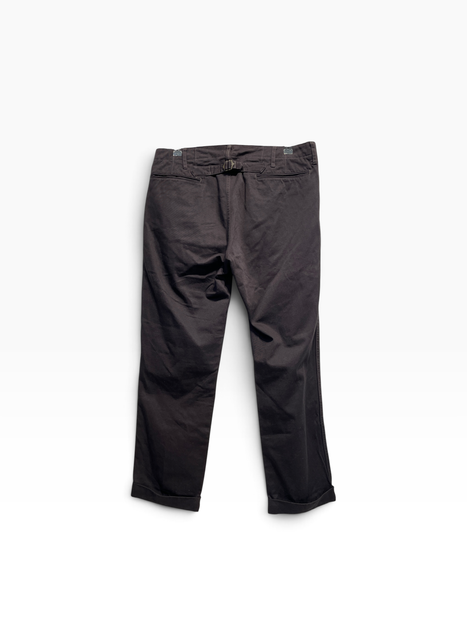 visvim/Straight Pants/3/Cotton/BRW/Low-rise/ view 2