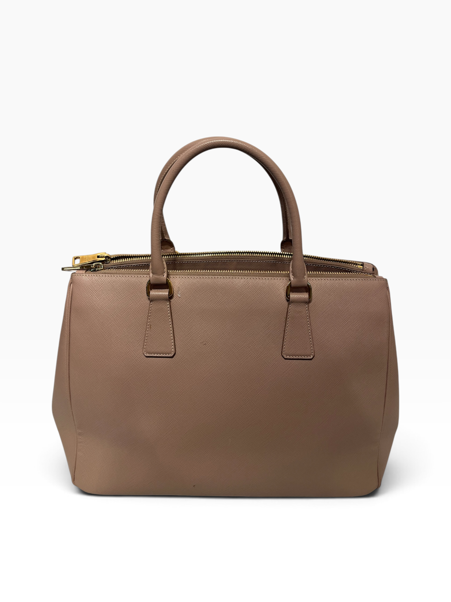 PRADA/Hand Bag/Leather/BEG/Saffian tote W/strap view 4