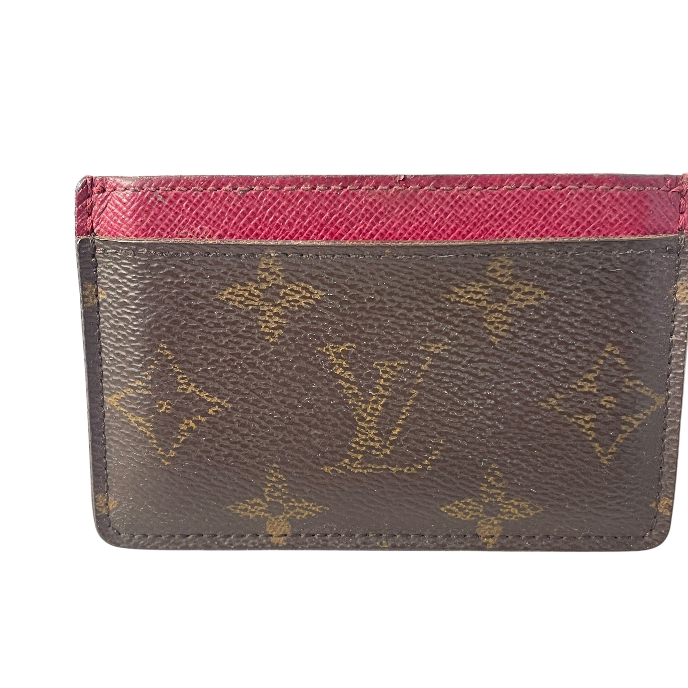 LOUIS VUITTON/Wallet/Monogram/Leather/BRW/L's/Porte Cartes view 2