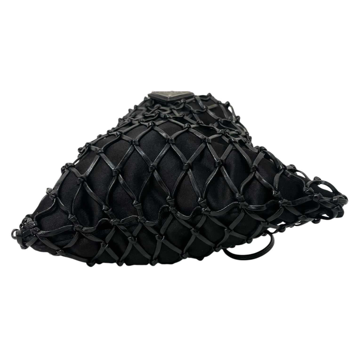 PRADA/Cross Body Bag/Cotton/BLK/103 view 3