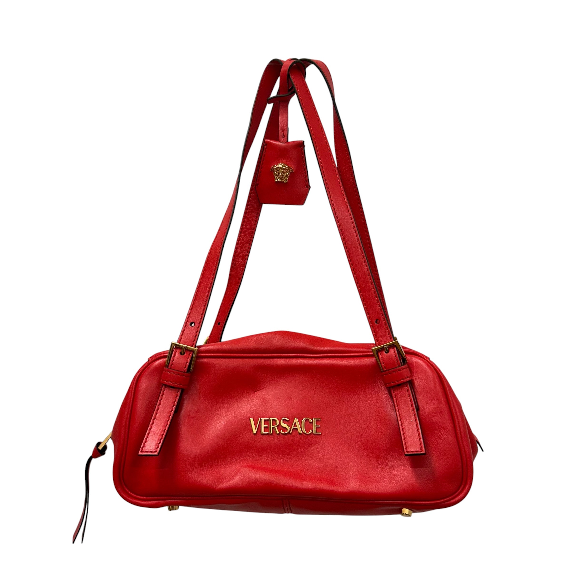 VERSACE/Bag/Lambskin/RED/TAG NAPPA BOWLING view 1
