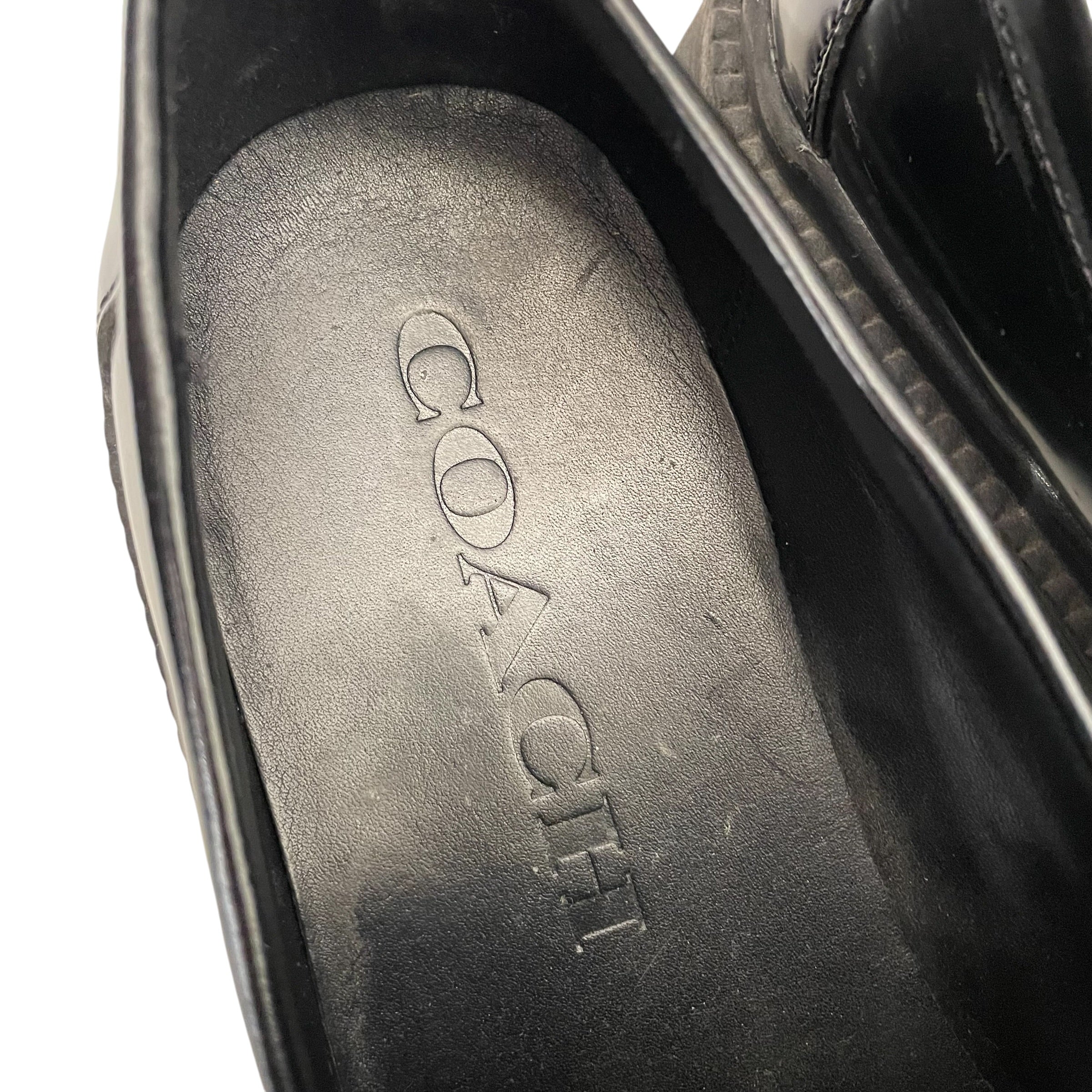 COACH/Low-Sneakers/US 8.5/Leather/BLK/ view 7