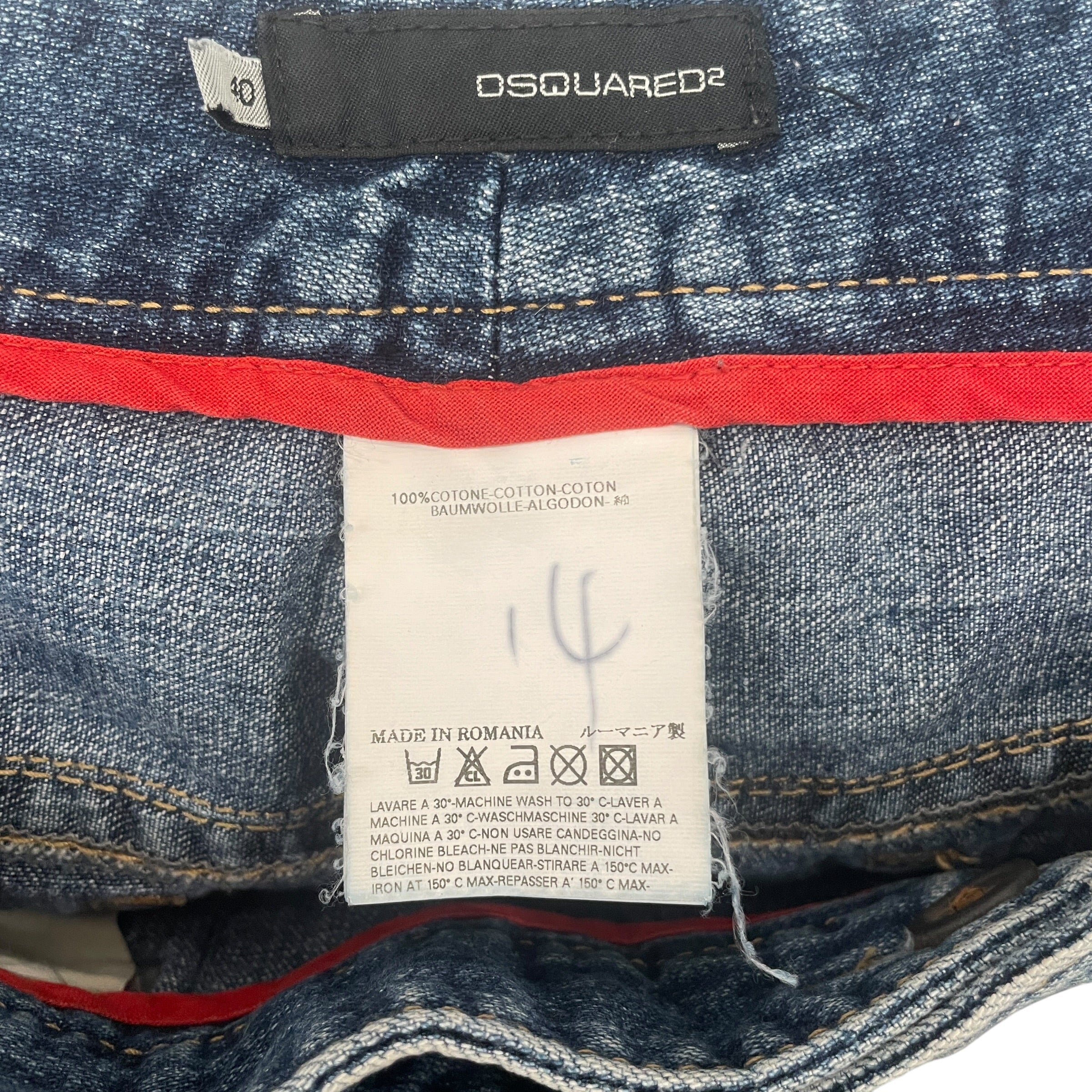DSQUARED2/Skirt/38/Denim/BLU/ASYMMETRICAL SKIRT view 3