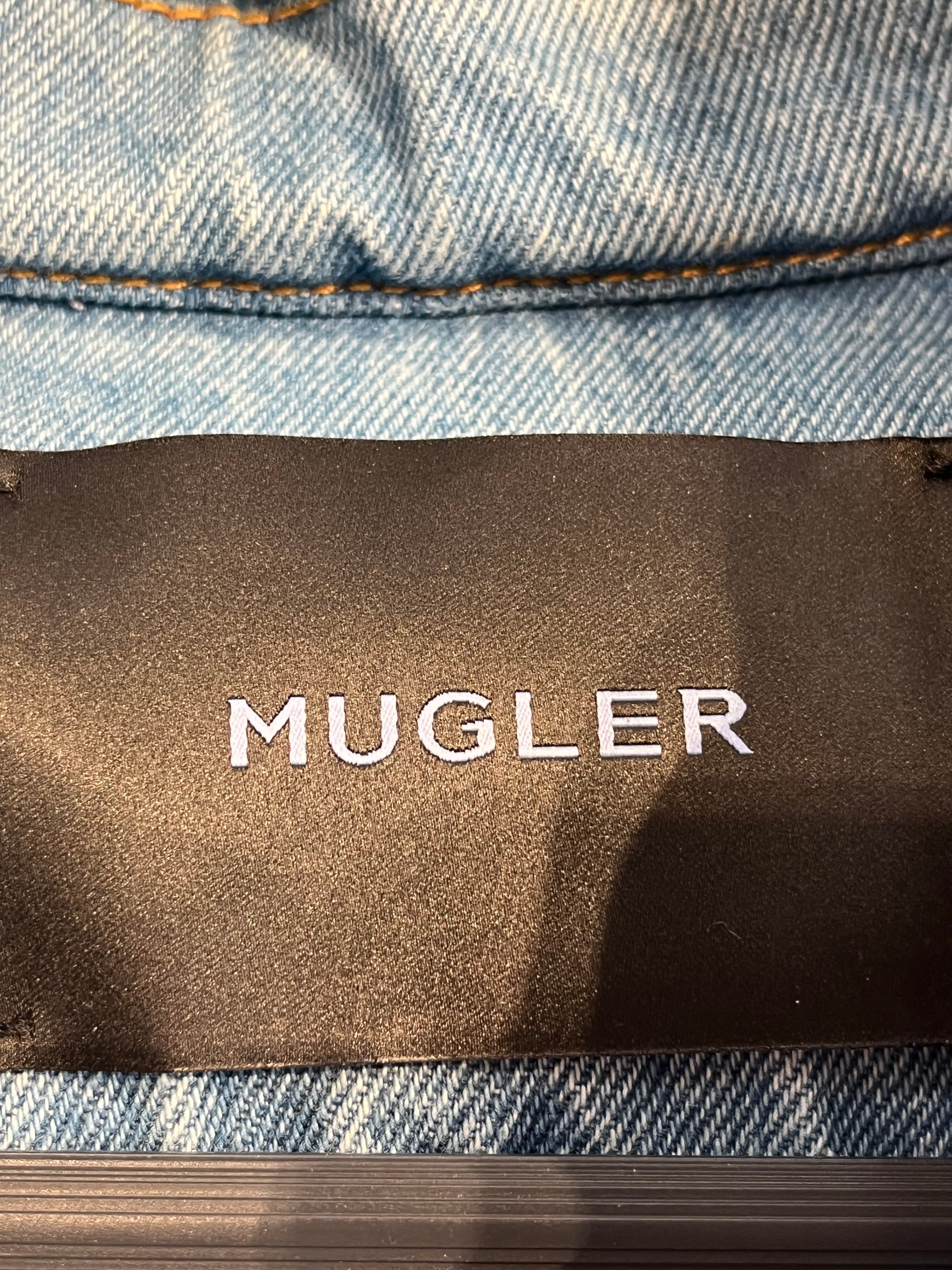 MUGLER/Denim Jkt/40/Cotton/BLU/hooded view 3