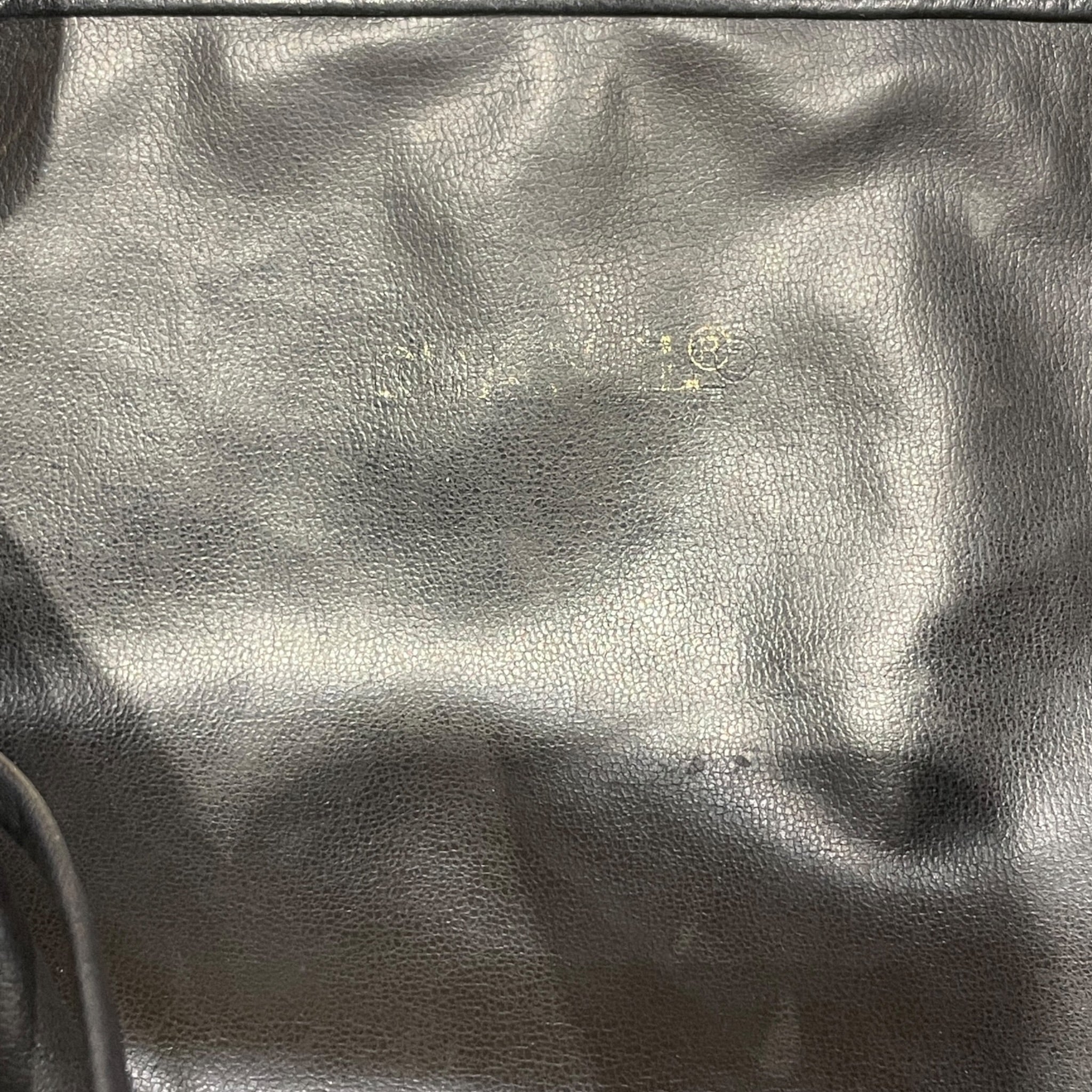 CHANEL/Cross Body Bag/Leather/BLK/DRAWSTRING BUCKET view 3