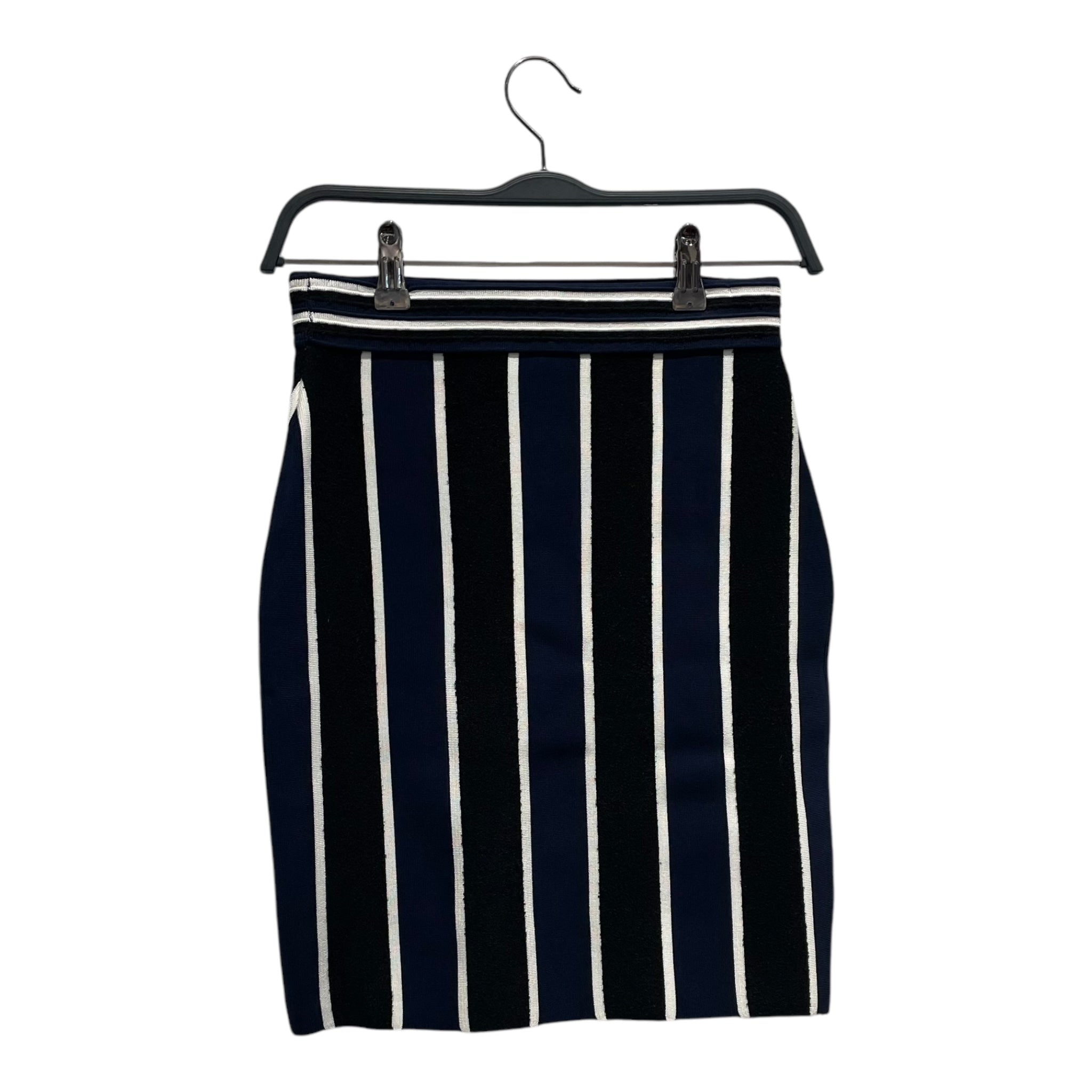 DIANE von FURSTENBERG/Skirt/XS/Stripe/NVY/Pencil/TEXTURED STRIPE view 2