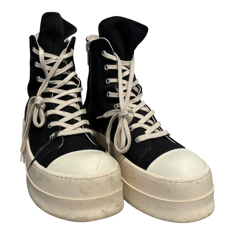 RICK OWENS DRKSHDW/Hi-Sneakers/EU 44.5/Cotton/BLK/MEGA