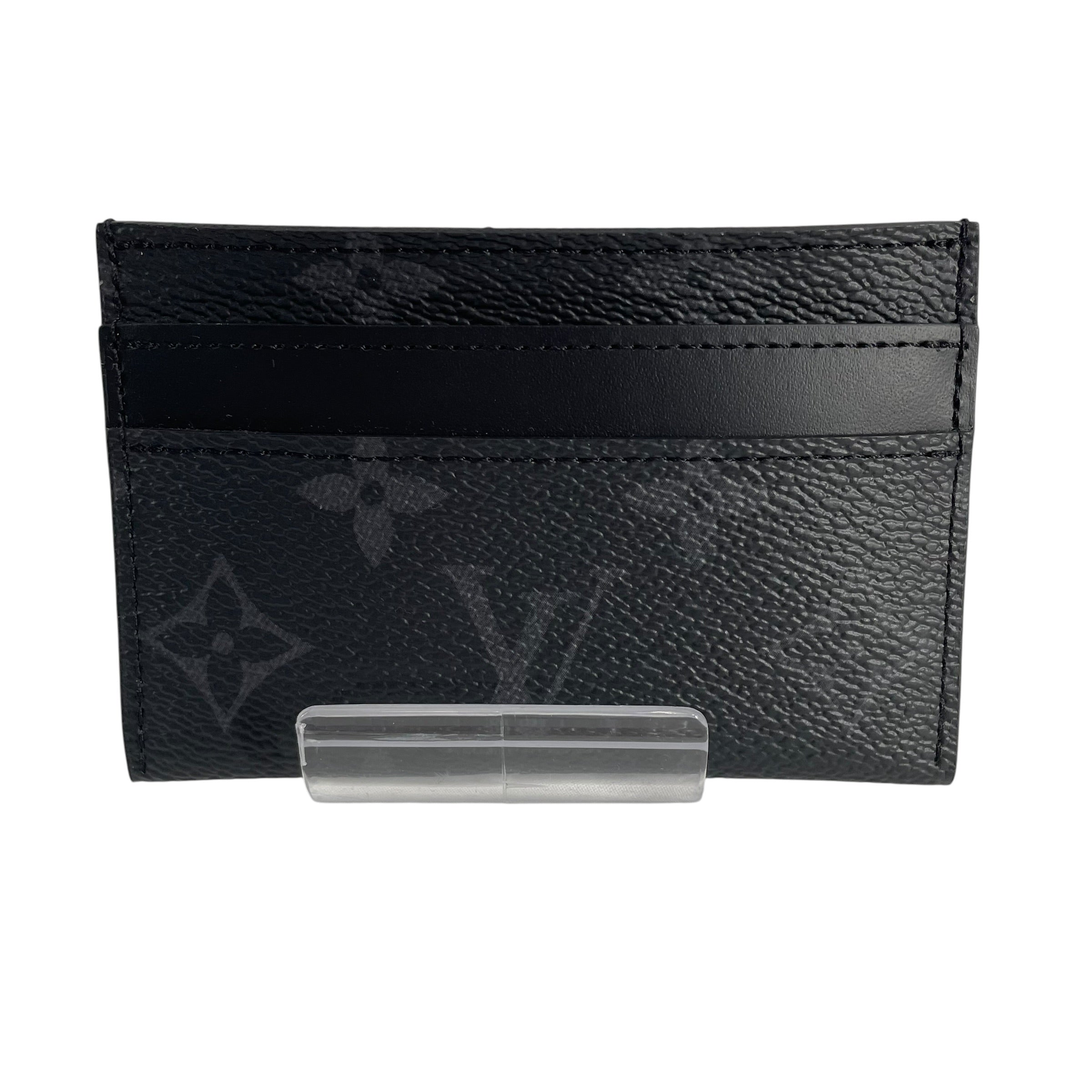 LOUIS VUITTON/Wallet/All Over Print/Leather/BLK/MONOGRAM CARDHOLDER view 1