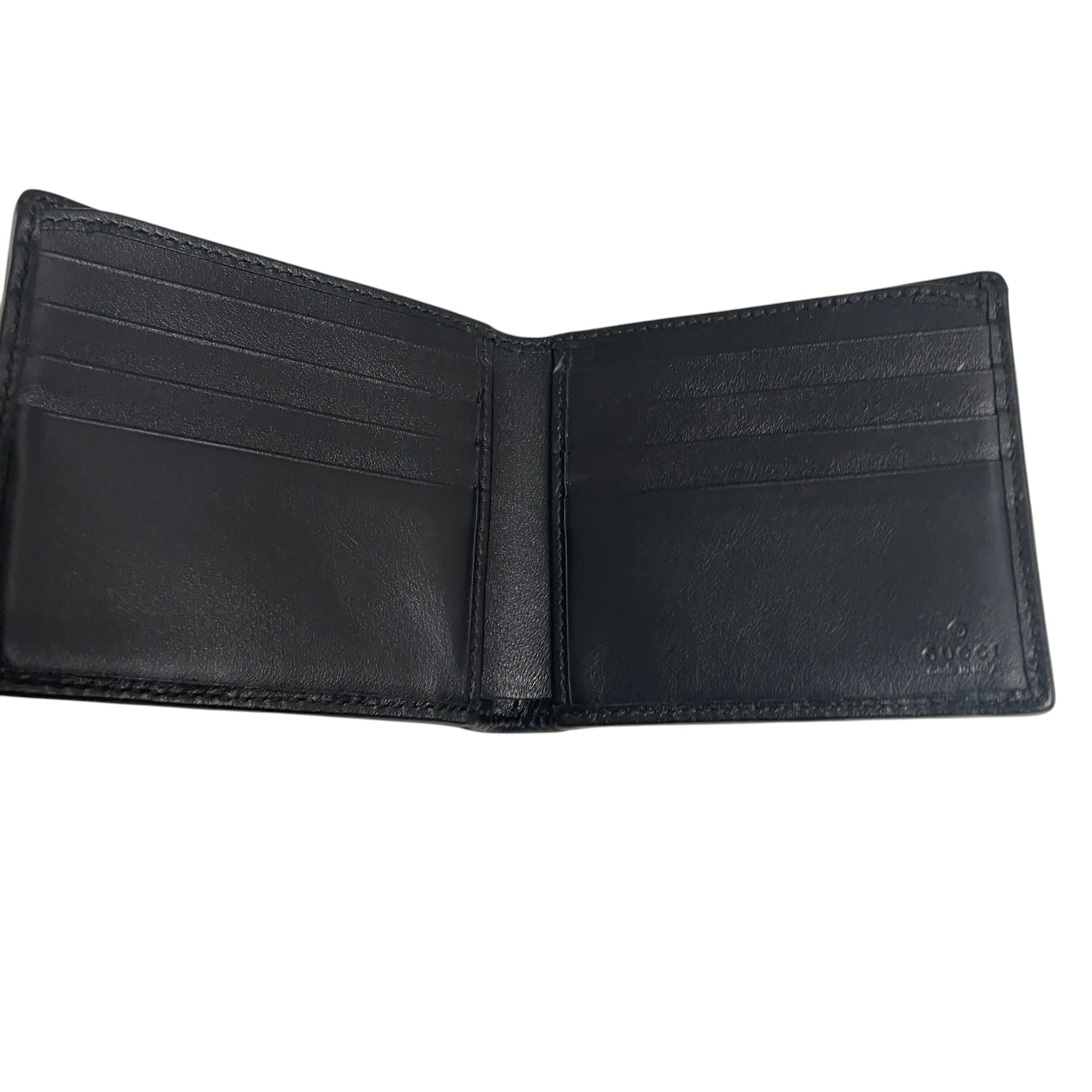 GUCCI/Bifold Wallet/Leather/BLK/M's/8xx6ww7 view 4