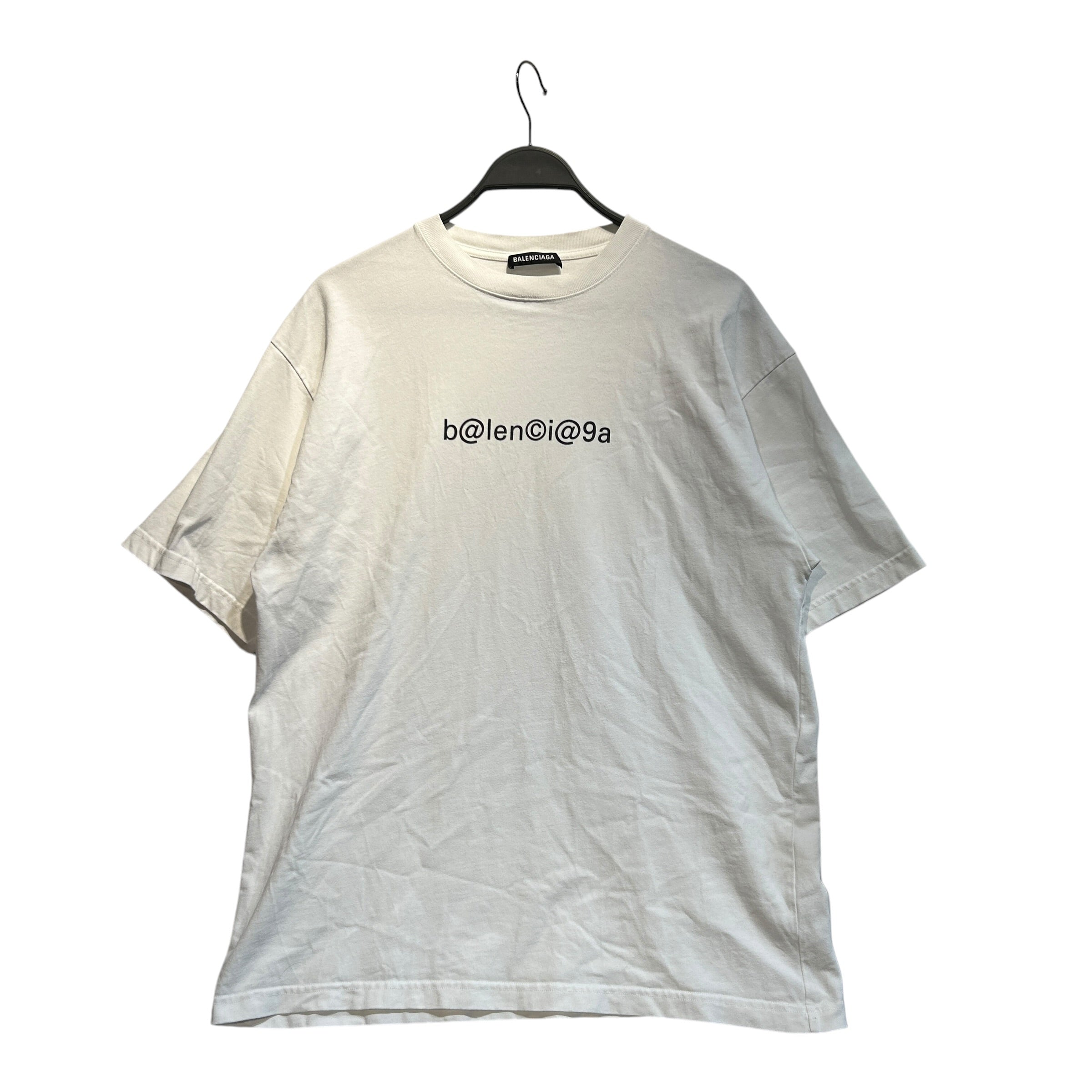 BALENCIAGA/T-Shirt/S/Cotton/WHT/SYMBOLIC LOGO 2019 view 1