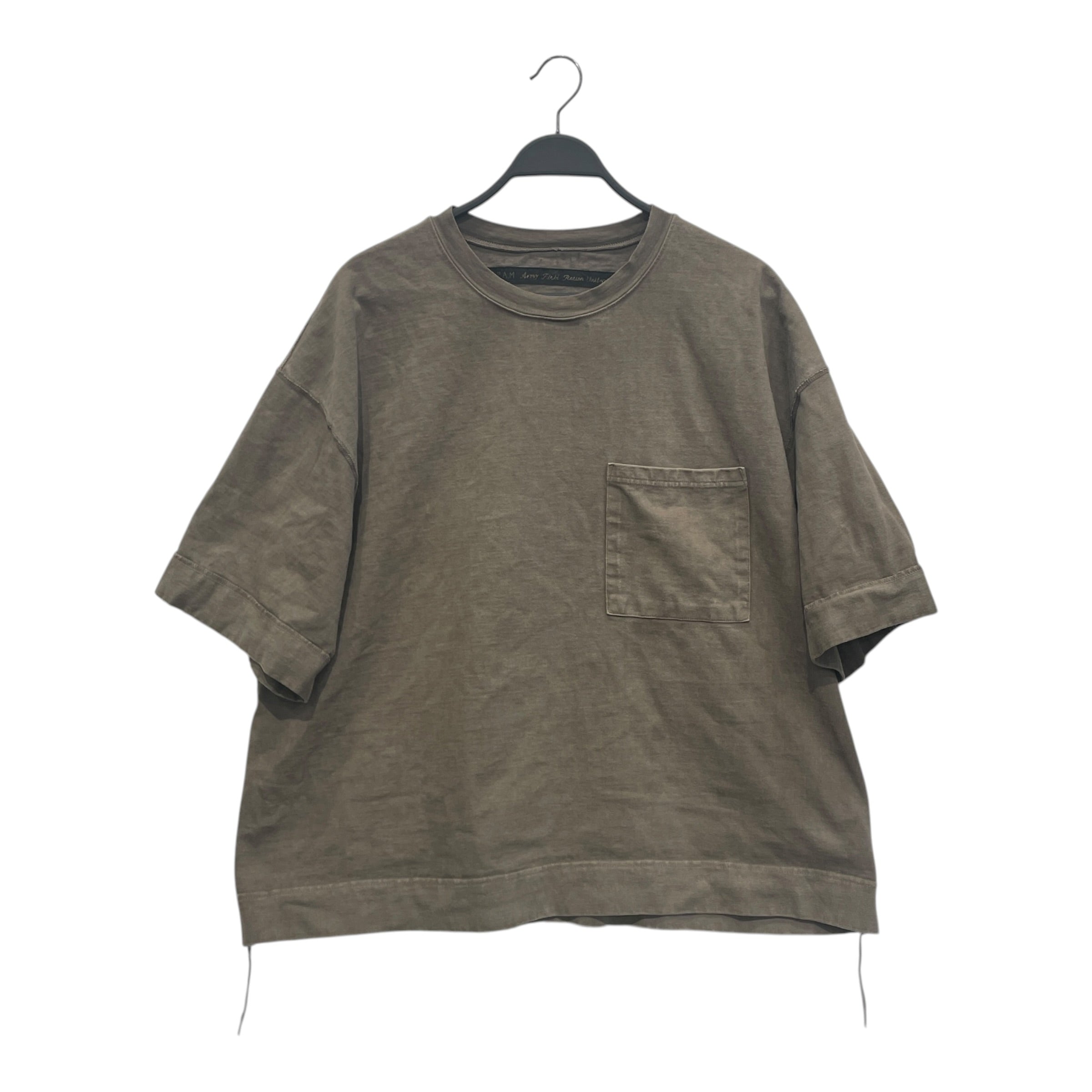 KAPITAL/T-Shirt/3/Cotton/GRN/KPAM LINE  OLIVE GRN