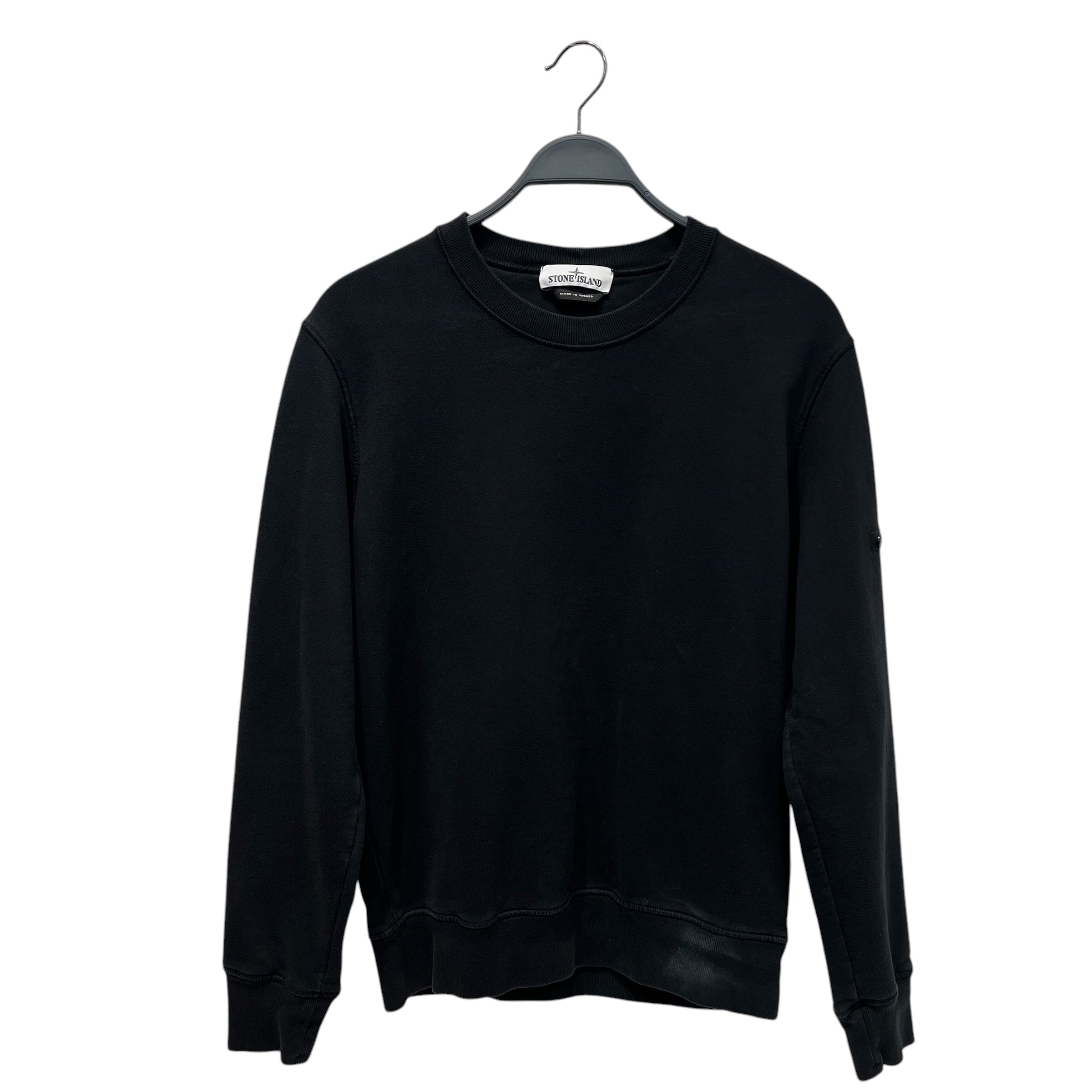 STONE ISLAND/Sweatshirt/S/Cotton/BLK/ view 1