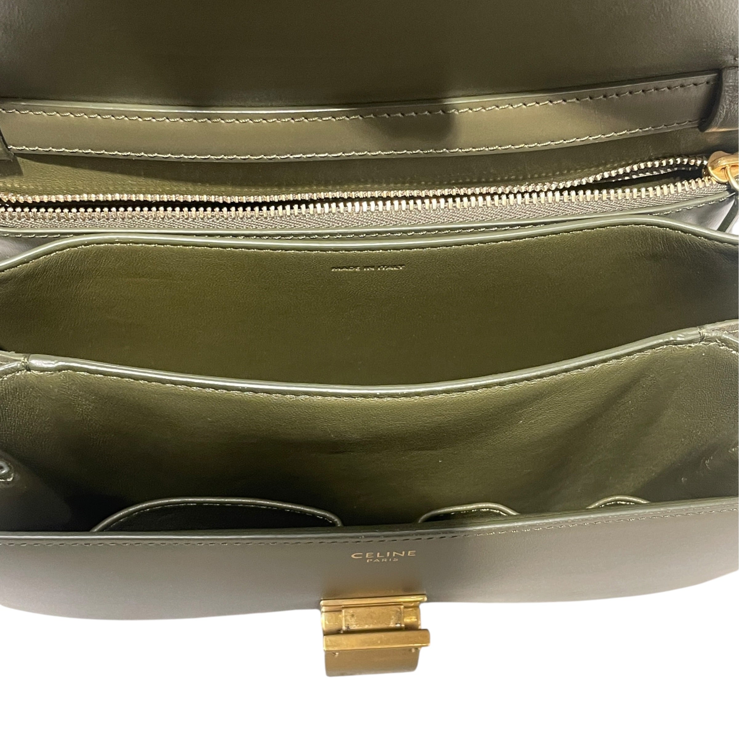 CELINE/Clutch Bag/Acrylic/GRN/LEATHER CLASSIC view 7