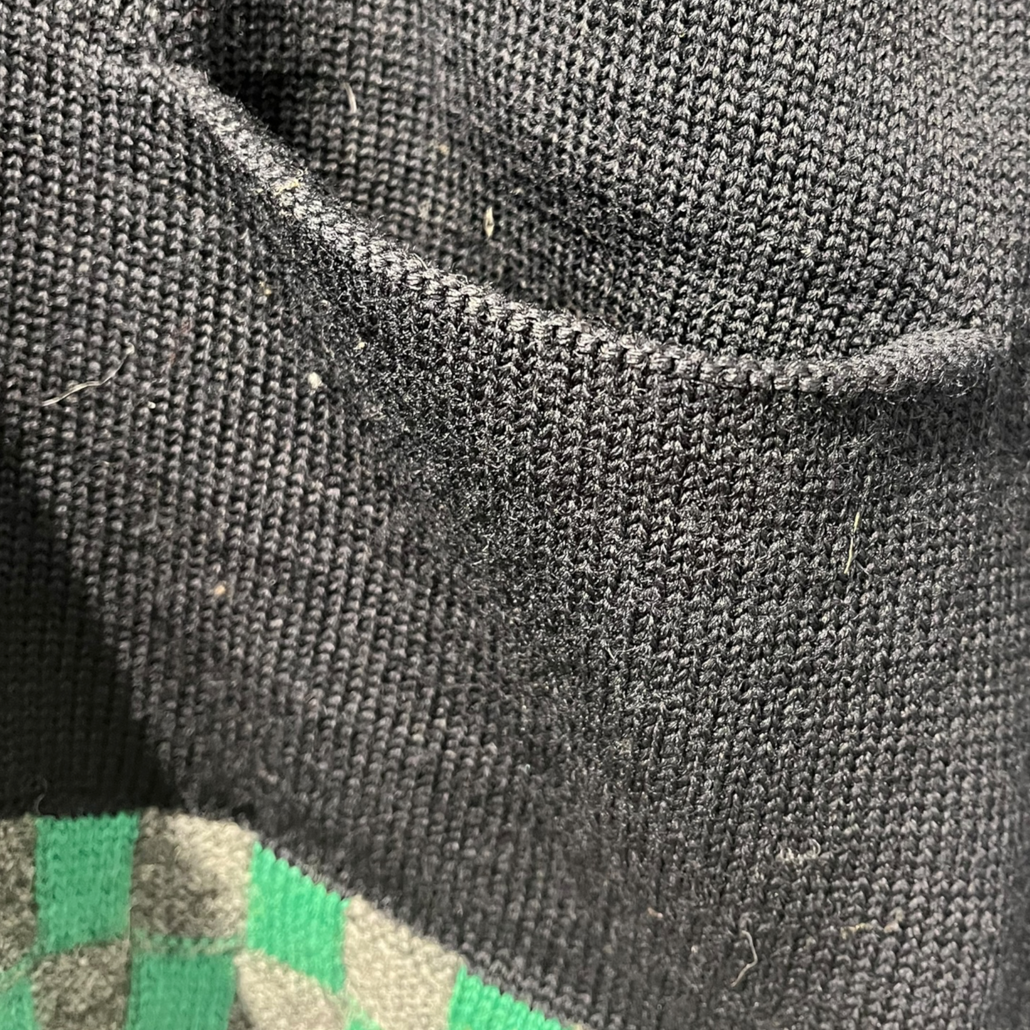 COMME des GARCONS HOMME/Cardigan/Wool/BLK/HN-070110 GREEN CHECKER view 5