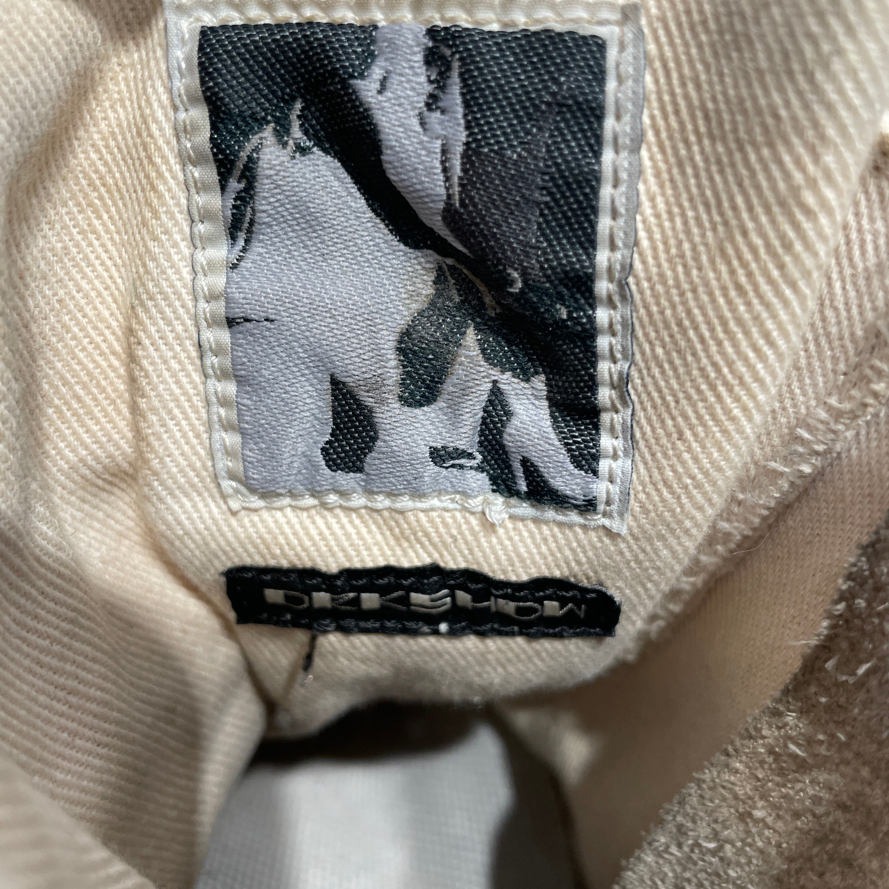 RICK OWENS DRKSHDW/Hi-Sneakers/EU 43/Cotton/CRM/white slashed denim view 6