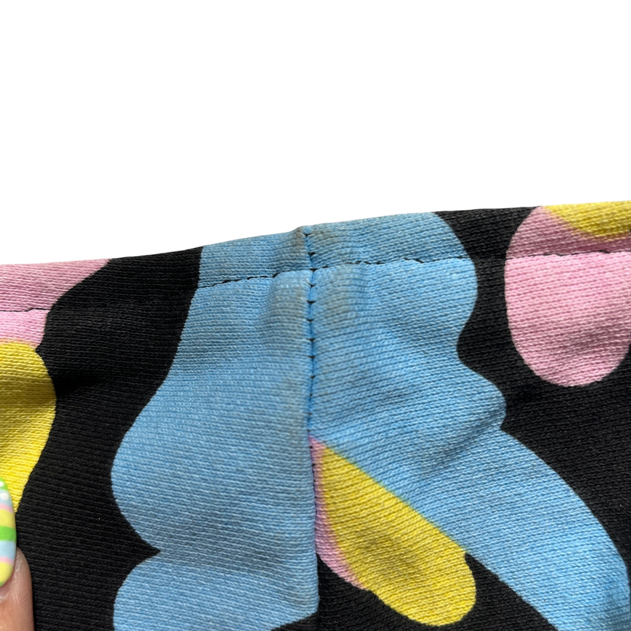 A BATHING APE/Zip Up Hoodie/M/Camouflage/Cotton/BLK/BLU YEL PNK BLACK ALL OVER view 5