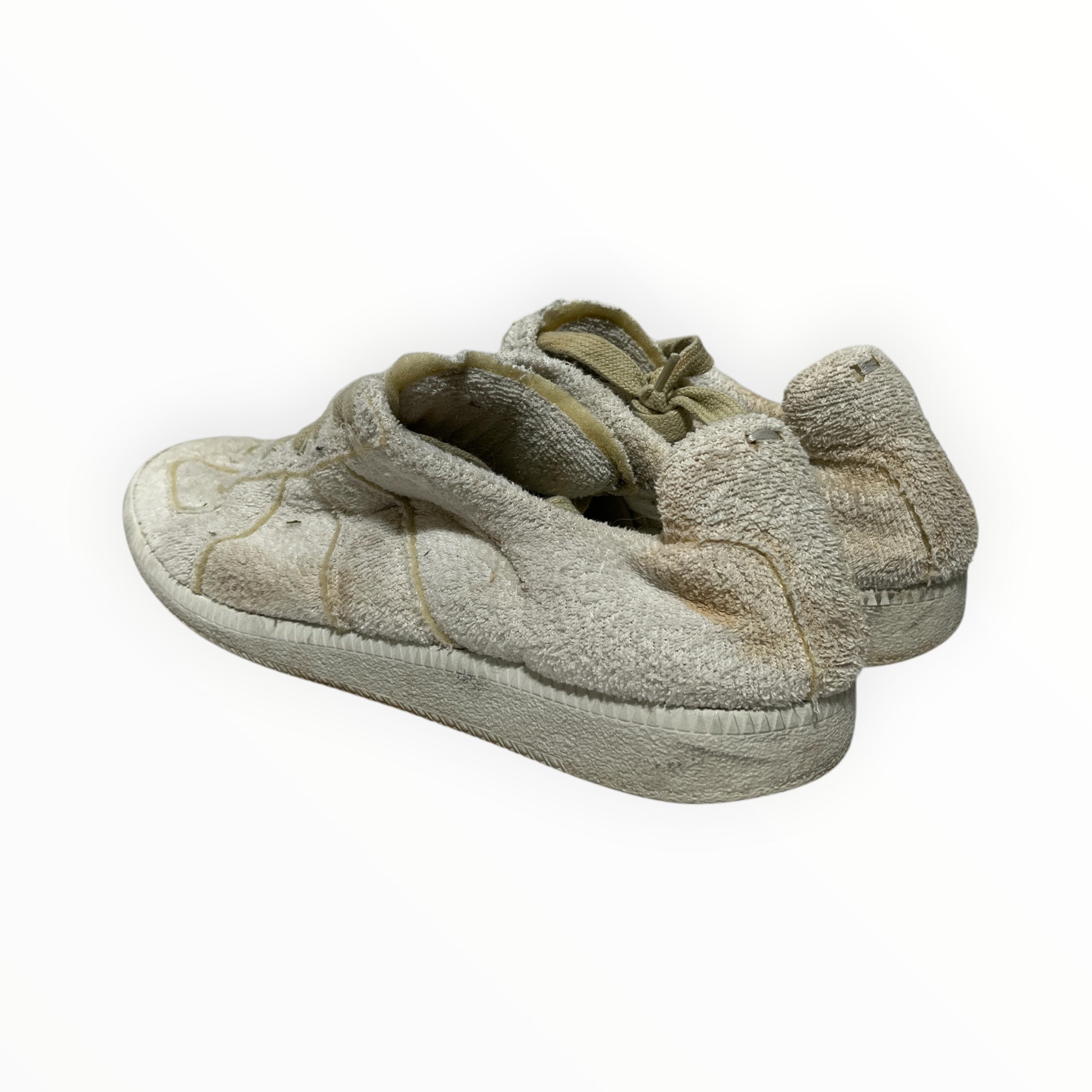 Maison Margiela/Low-Sneakers/US 8/Cotton/WHT/U-Tip/Terry Cloth Sneakers view 2