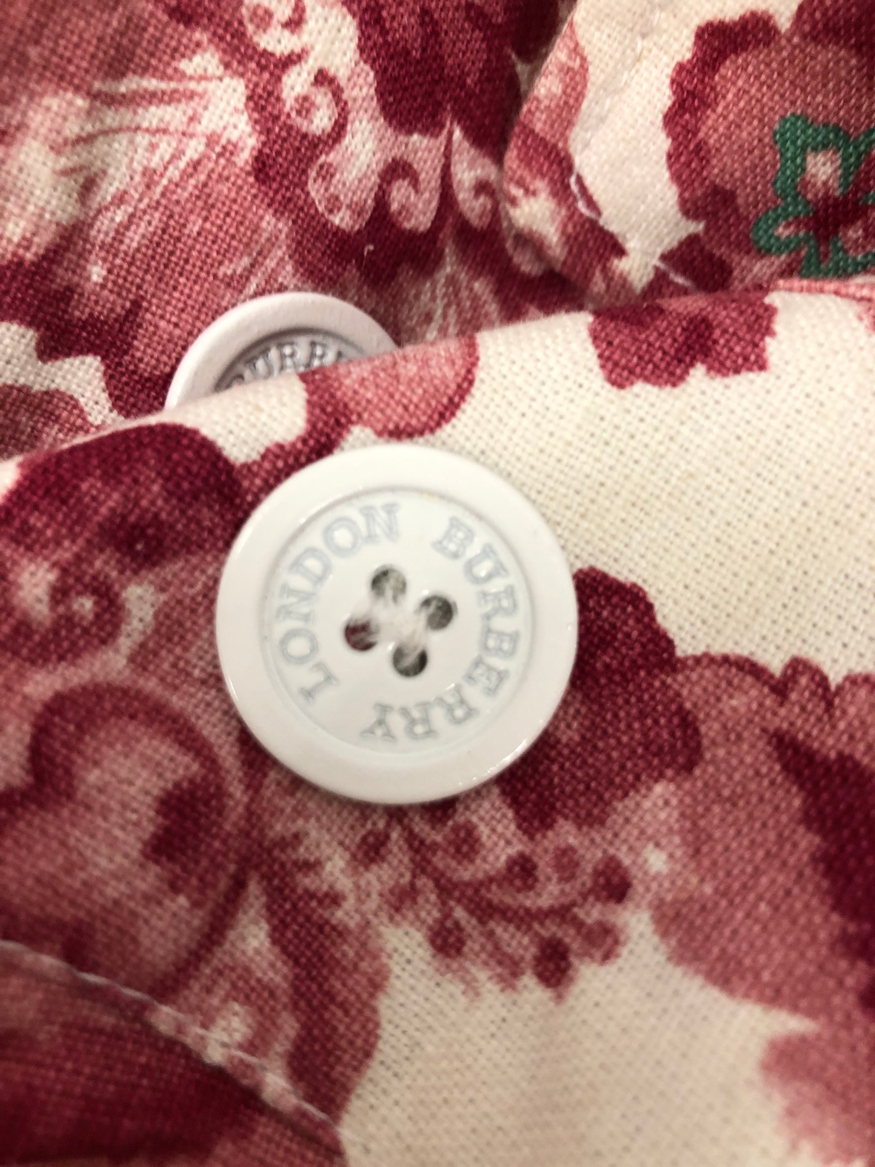 BURBERRY LONDON/Tailored Jkt/L/Floral Pattern/PNK/Double Breasted/LINEN BLEND view 6