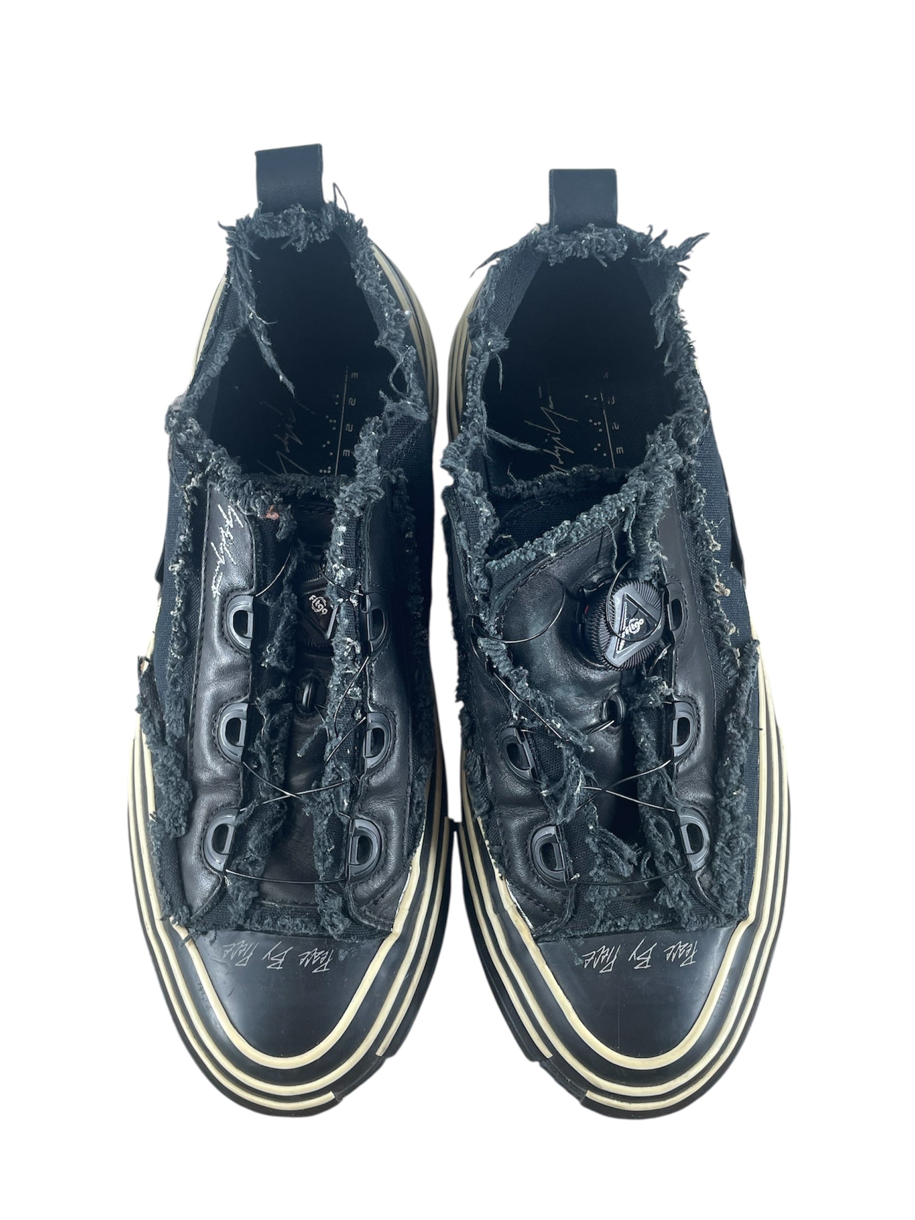 YOHJI YAMAMOTO/Low-Sneakers/US 10/BLK/peace by peace view 3