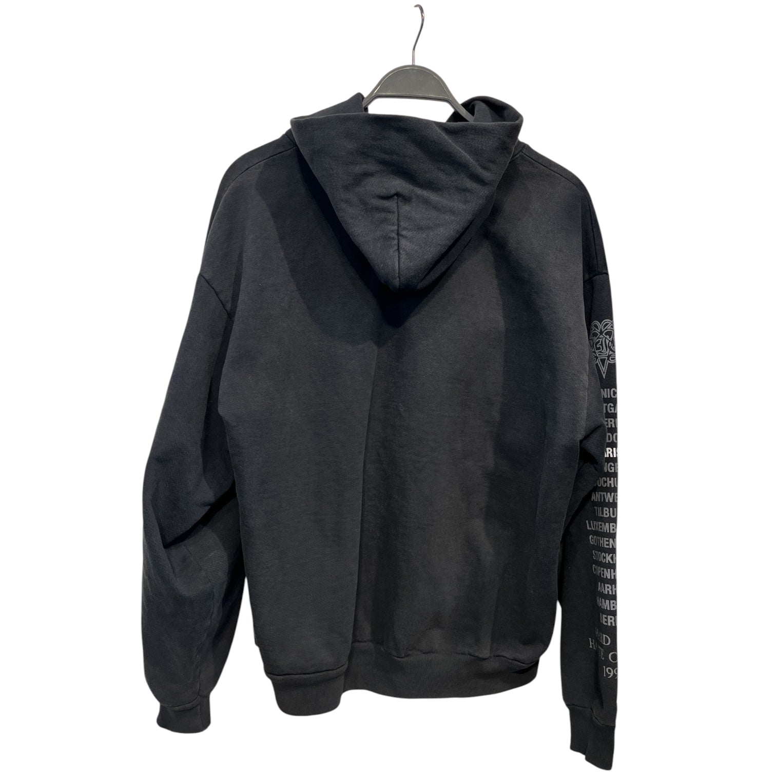 ALICE HOLLYWOOD/Hoodie/L/Cotton/BLK/hard core haute couture view 2