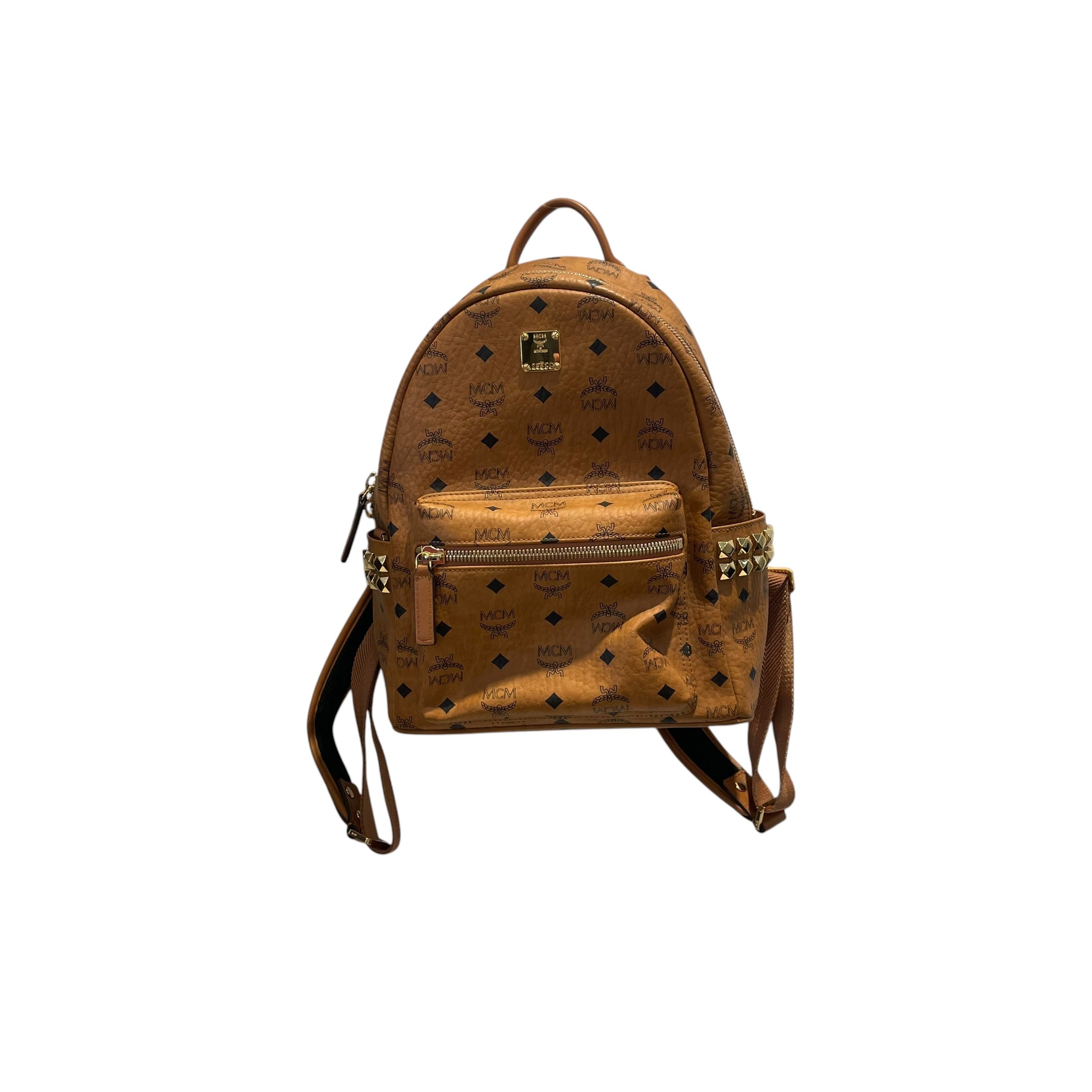 MCM/Bag/Monogram/ORN/canvas/pyramid studs view 1