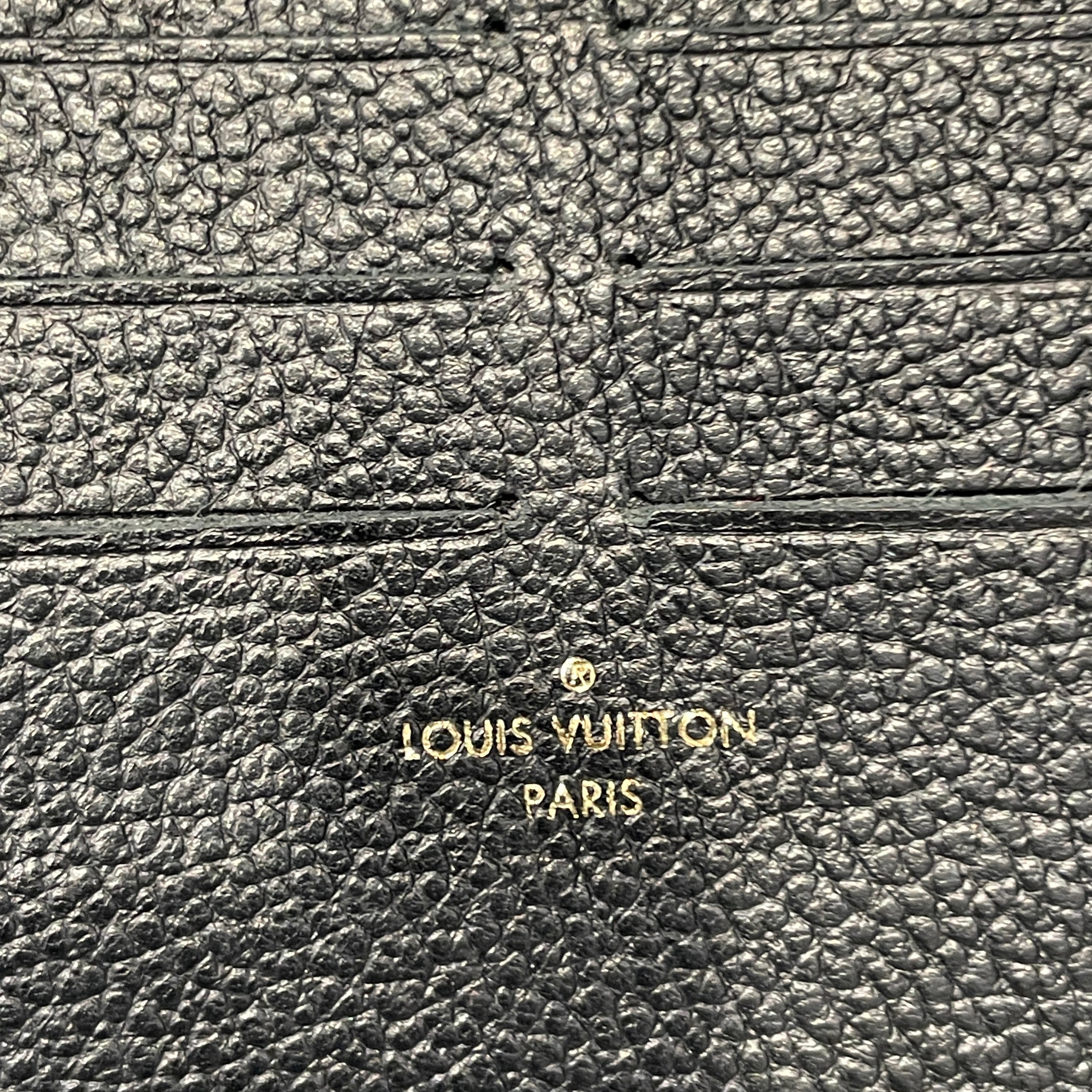LOUIS VUITTON/Long Wallet/Leather/BLK/ view 3