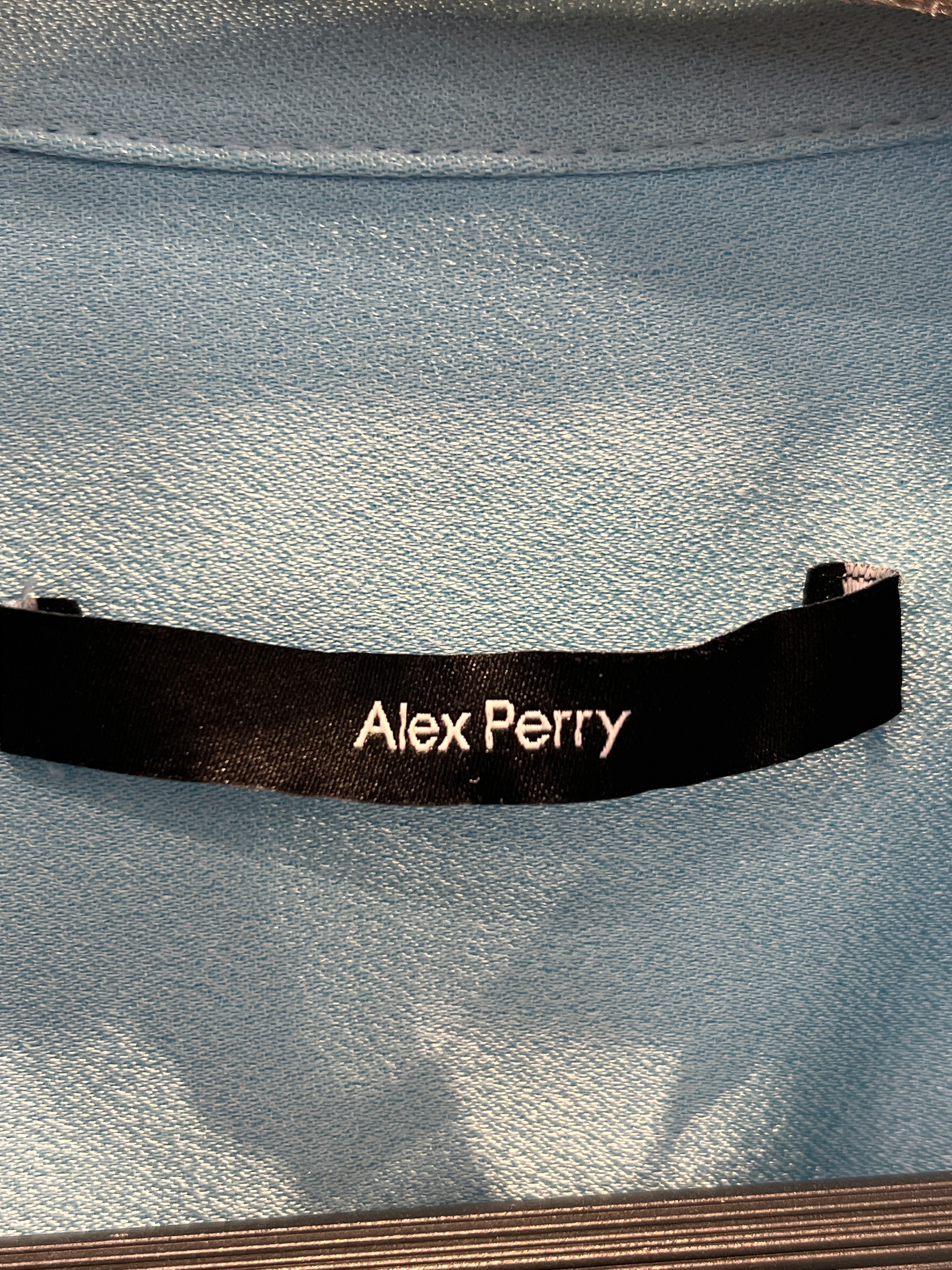 ALEX PERRY/LS Shirt/12/BLU/LOVELL SATIN CREPE OVERSIZE view 3