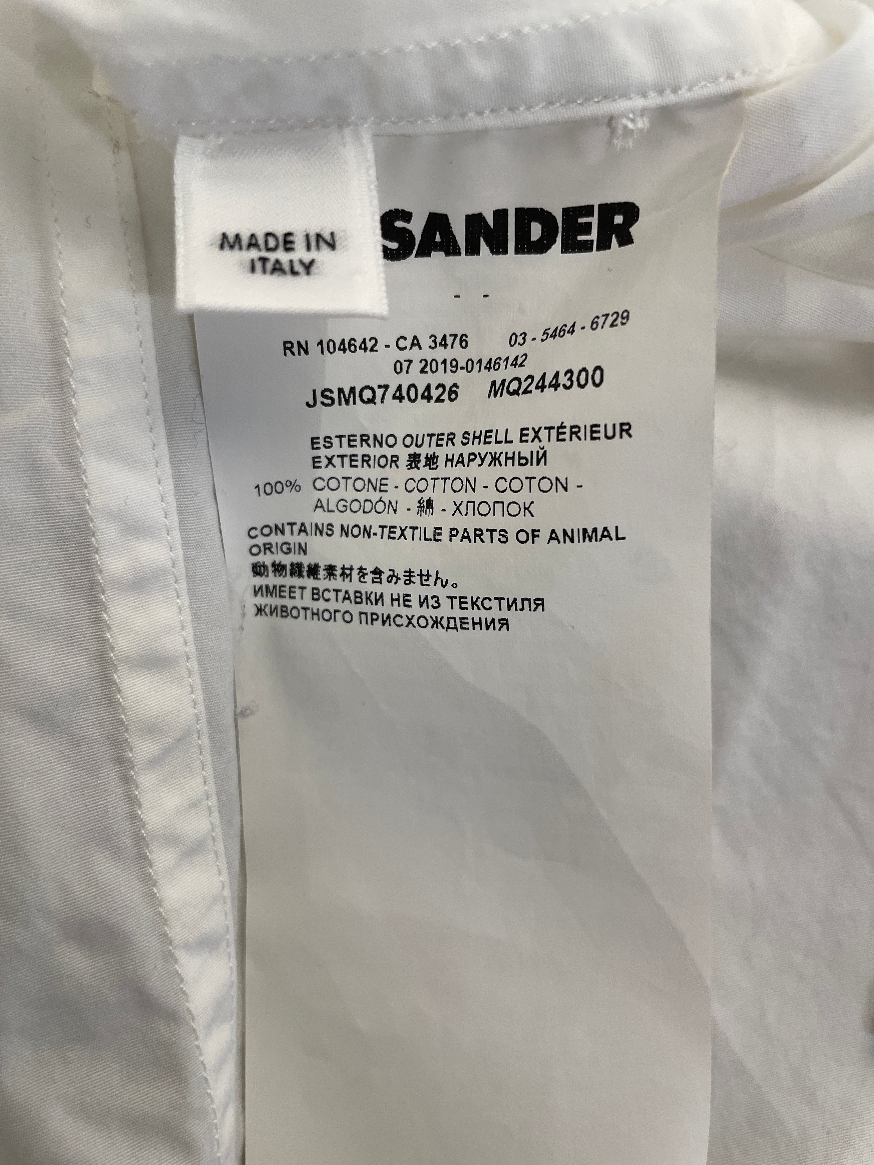JIL SANDER/LS Shirt/41/Cotton/WHT/ view 4