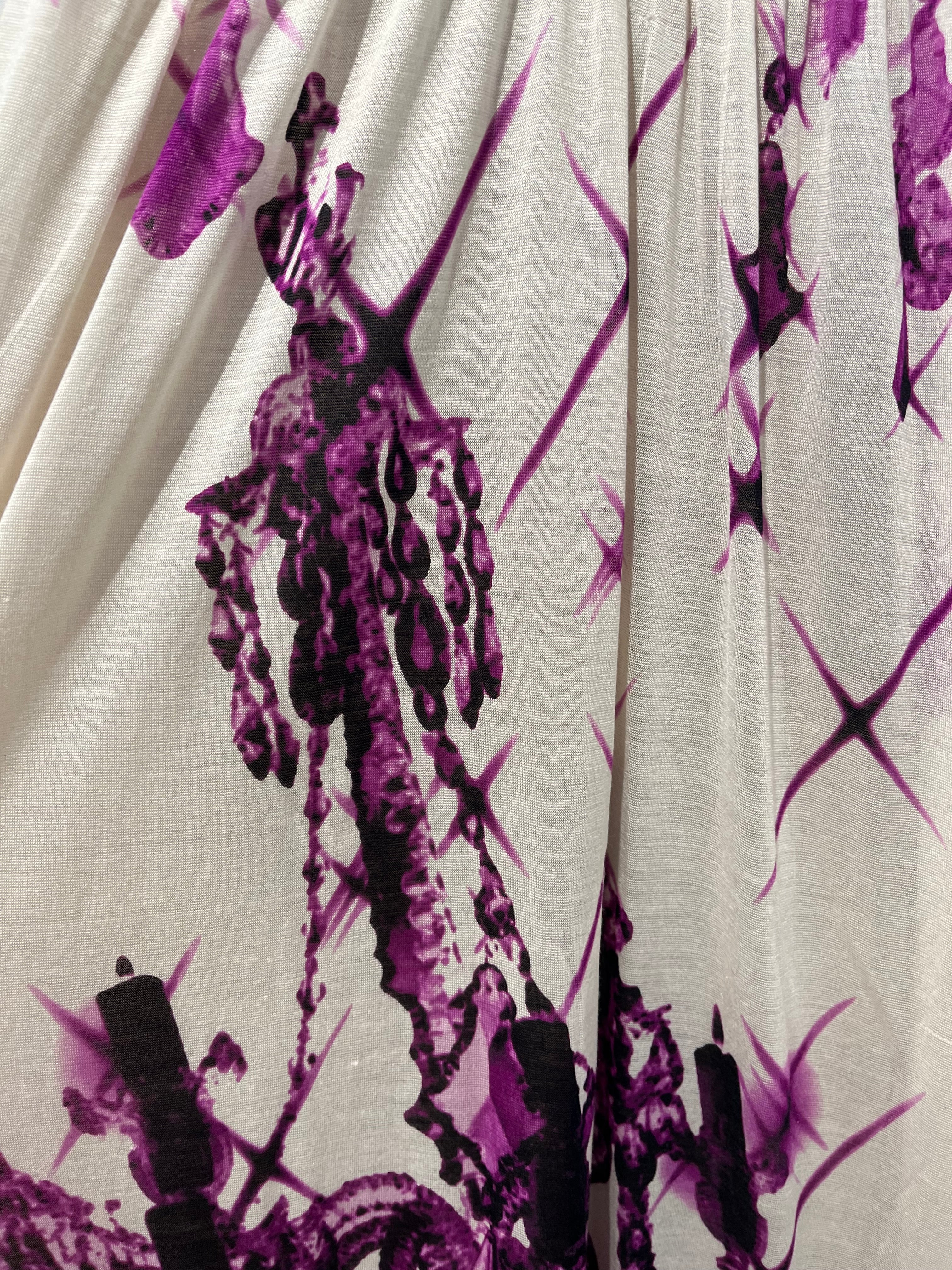 Jean Paul Gaultier/Camisole Dress/XL/All Over Print/Silk/PPL/Maxi Length/SEQUIN CHEST/ HALTER NECK view 5