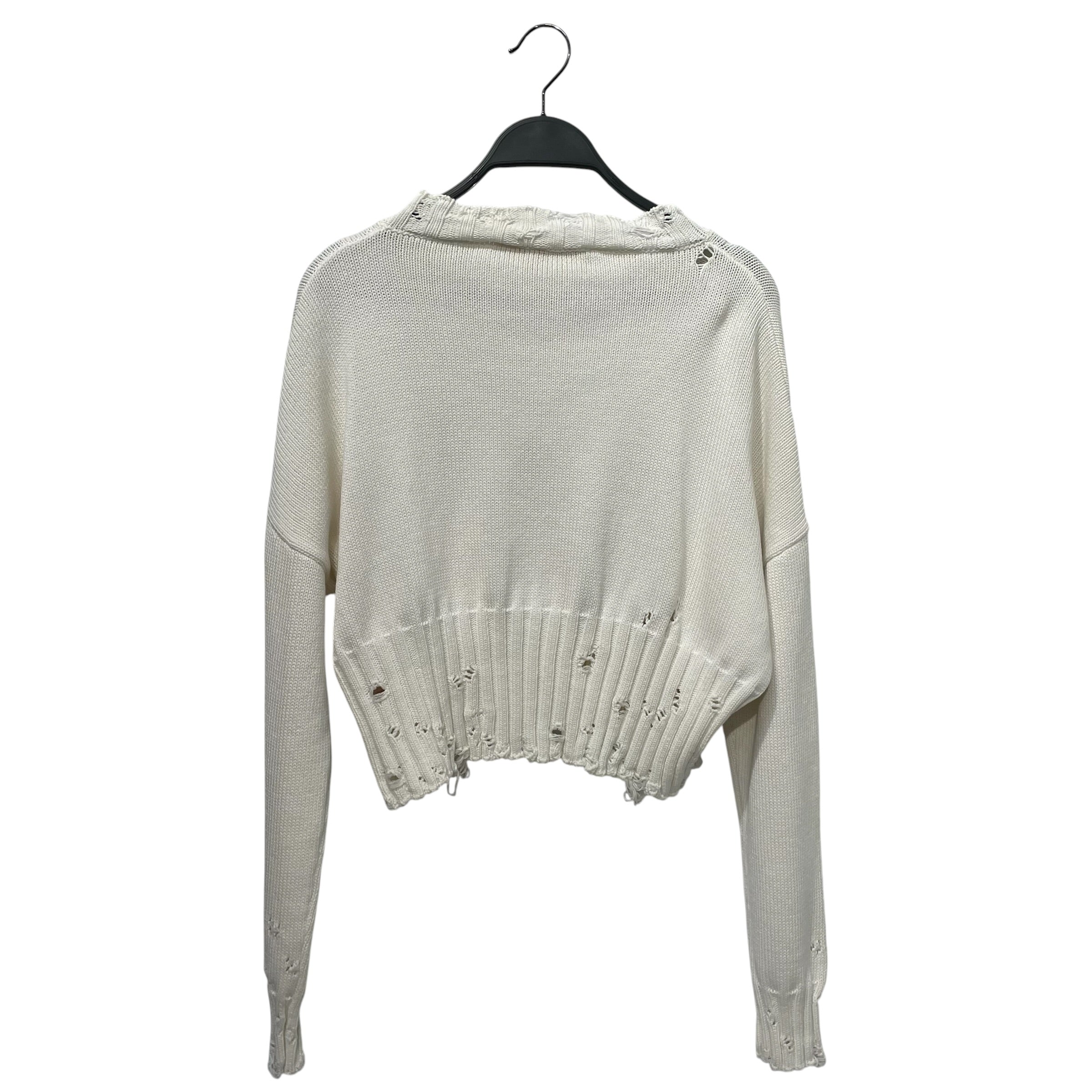 MARNI/Sweater/40/Cotton/BEG/ DISHEVELLED CROPPED JUMPER view 2